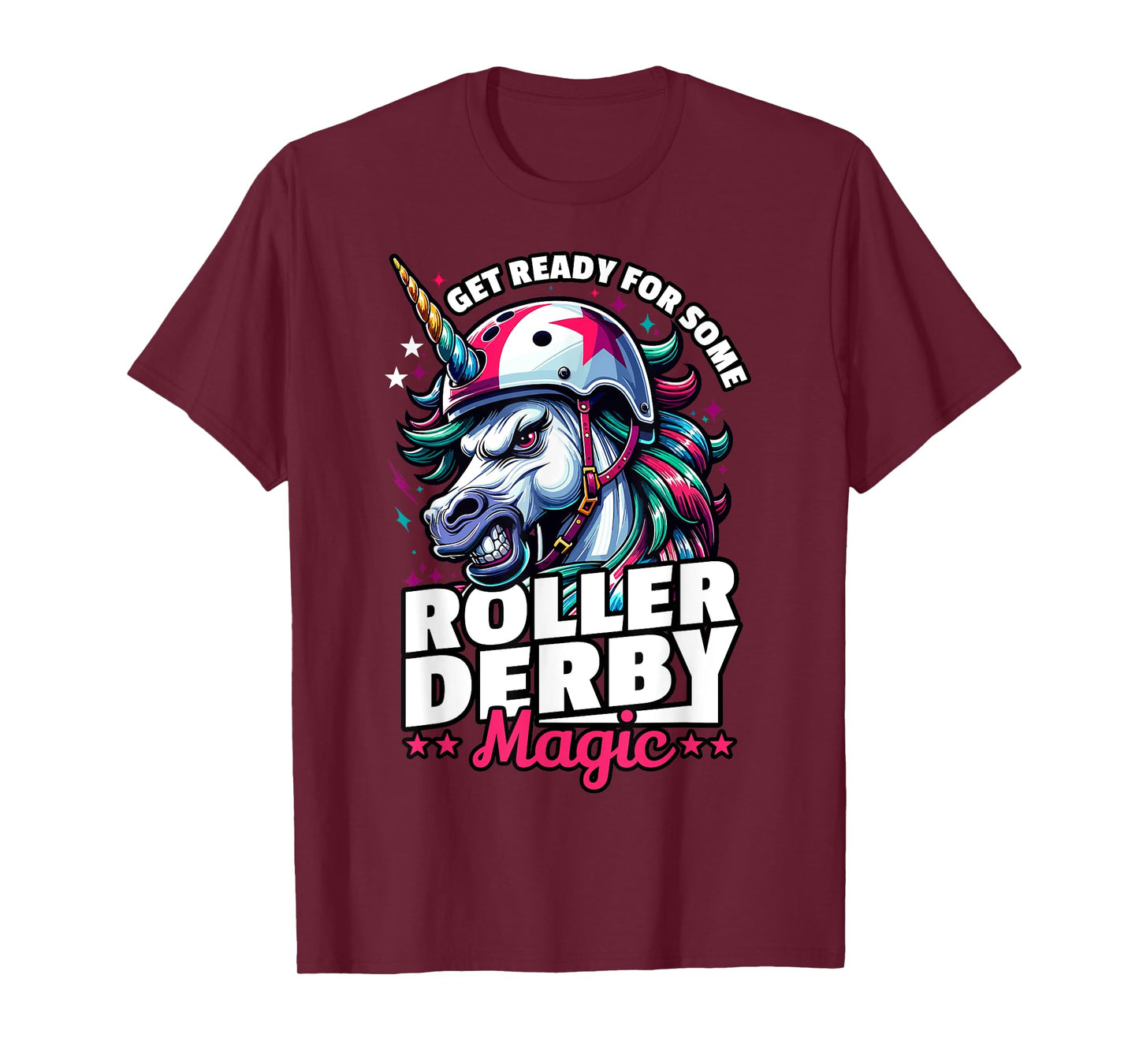 Roller Derby Unicorn - Ready For Roller Derby T-Shirt