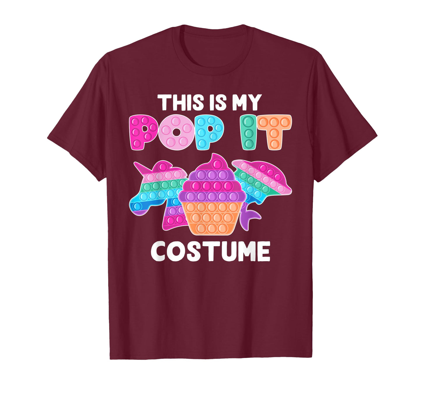 This is my Pop it Costume Funny Pop Fidget Toys Unicorn T-Shirt