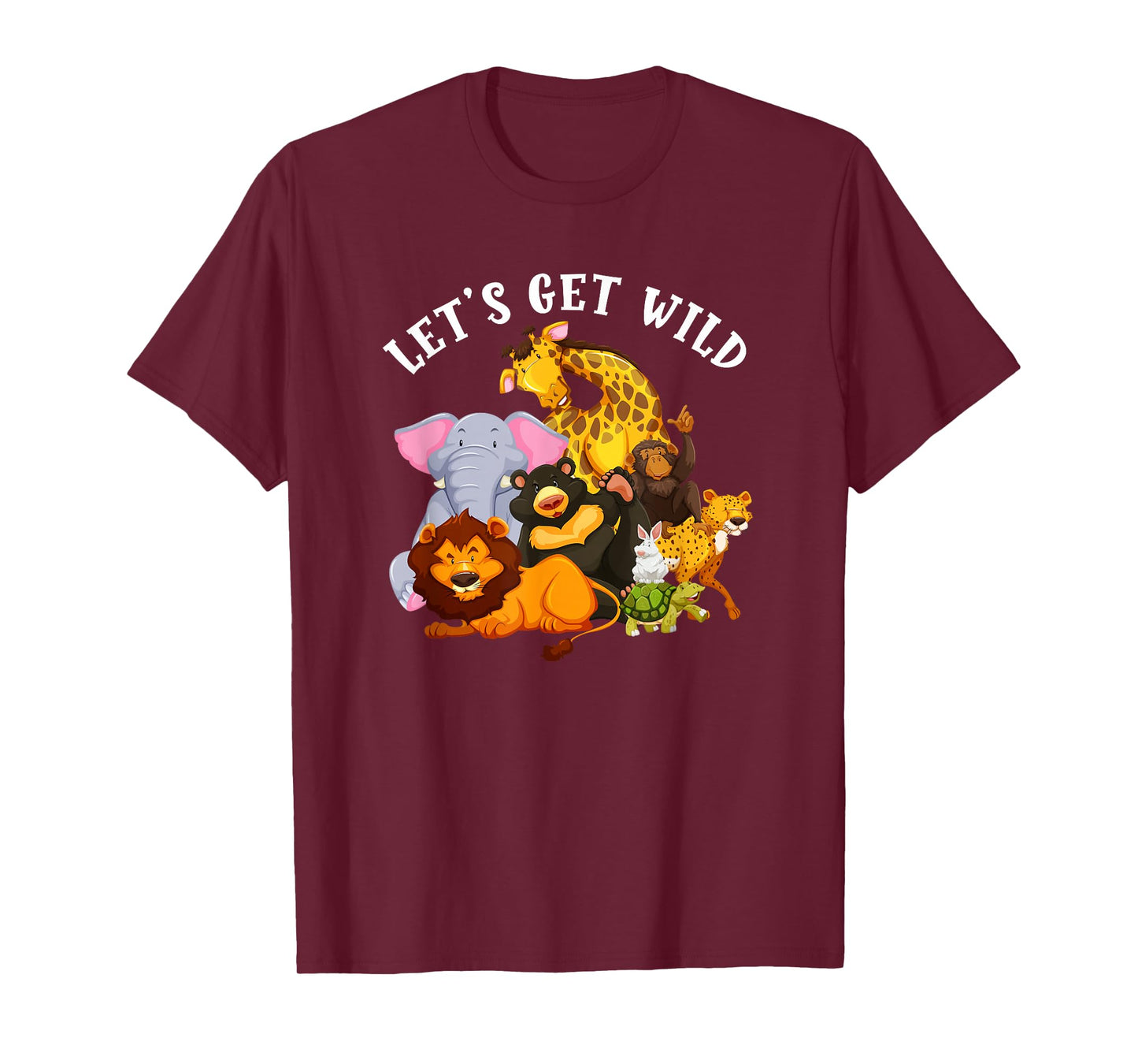 Let's Get Wild Zoo Animals Safari Party Day At The Zoo T-Shirt