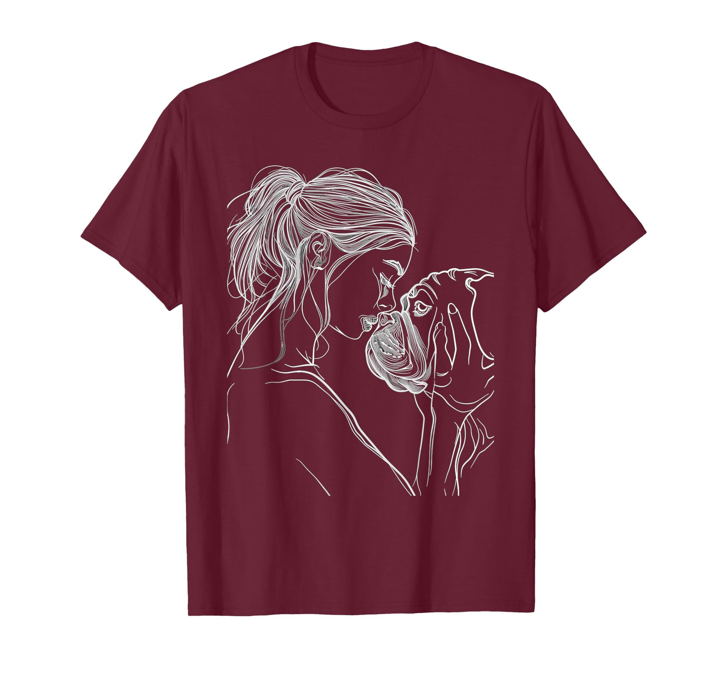 English Bulldog Mom Dog Art Mother's Day T-Shirt