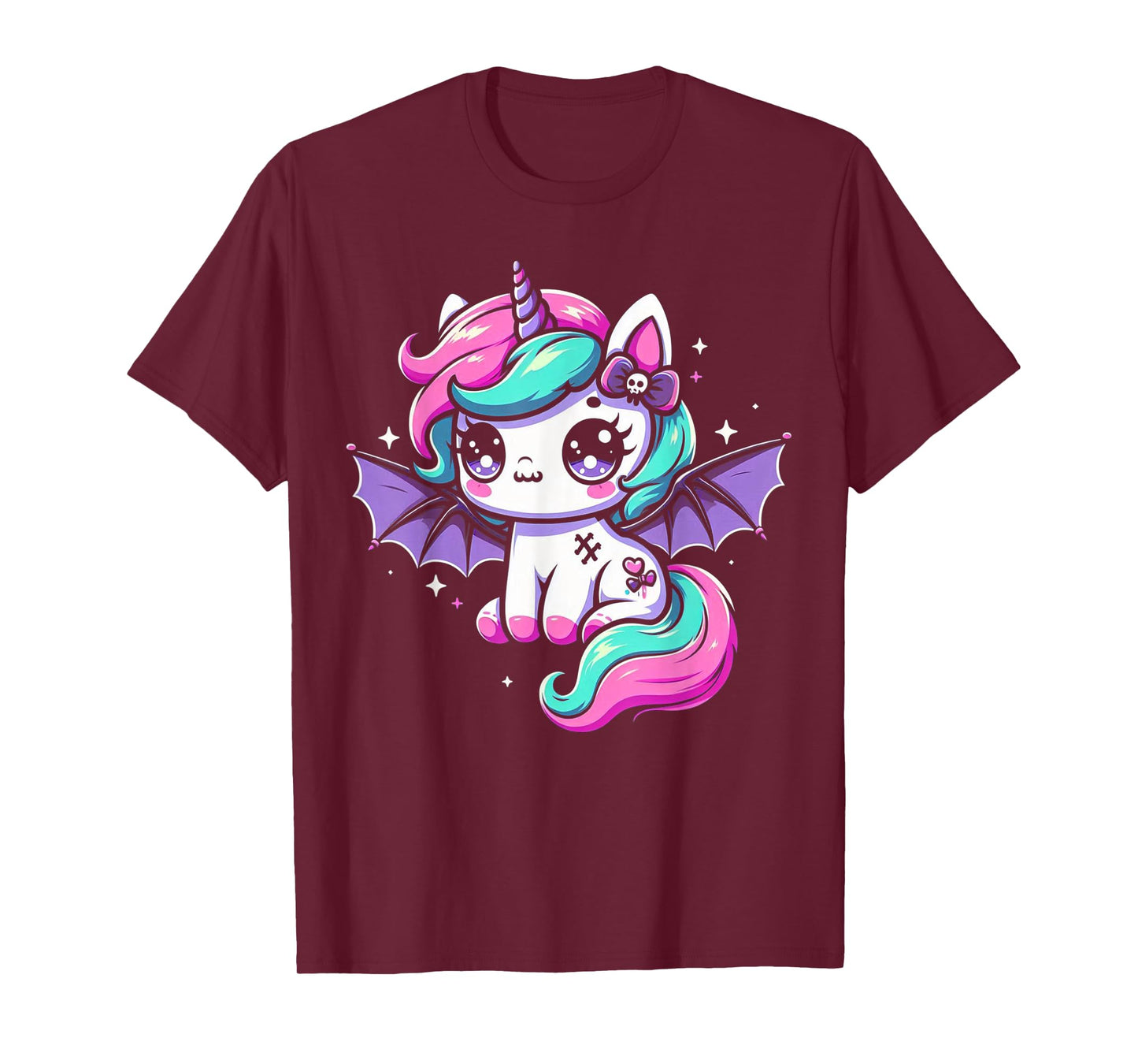 Pastel Goth Unicorn Kawaii Creepy Cute Aesthetic Art T-Shirt
