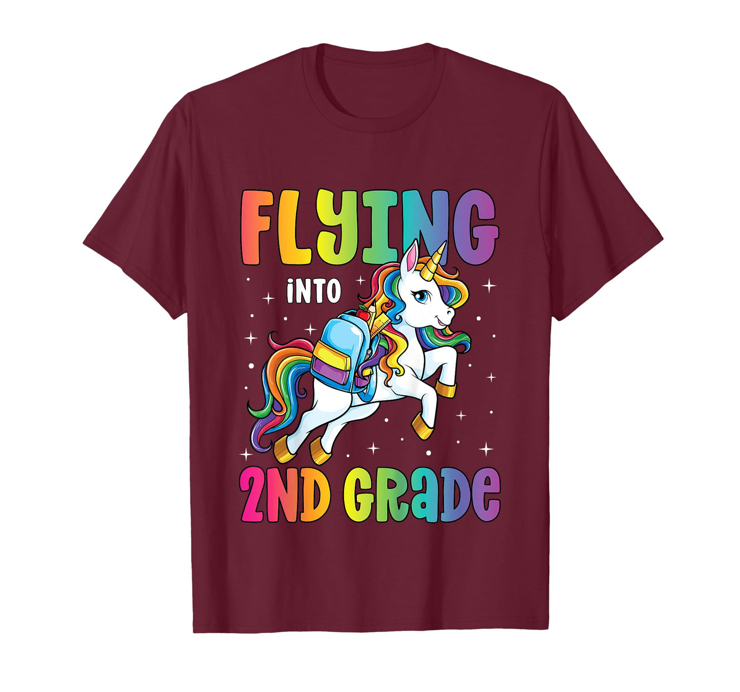 Second Grade Girls Unicorn First Day of 2nd Grade T-Shirt