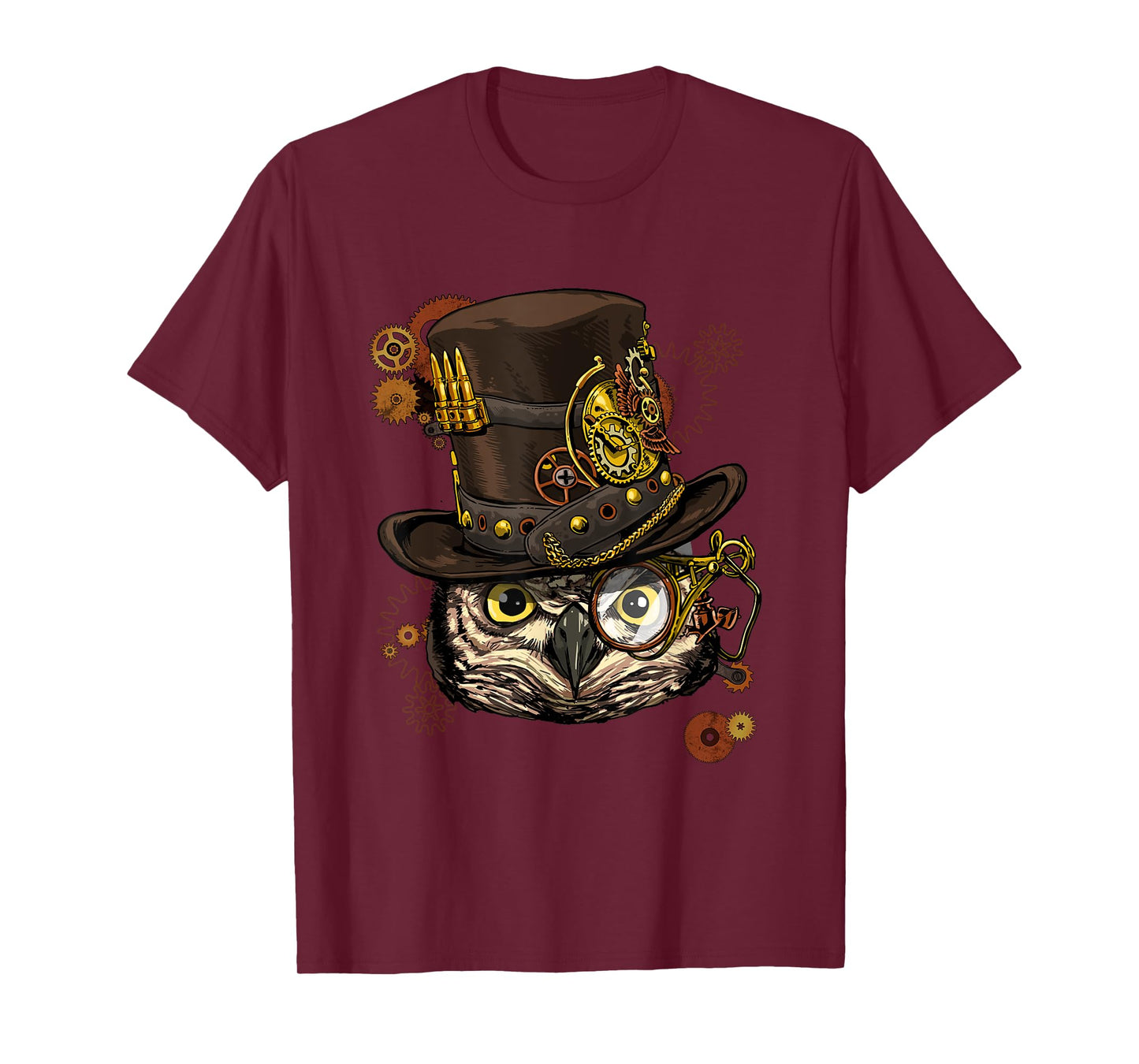 Steampunk Owl Mechanical Steampunk Gears Bird Owl Lover T-Shirt
