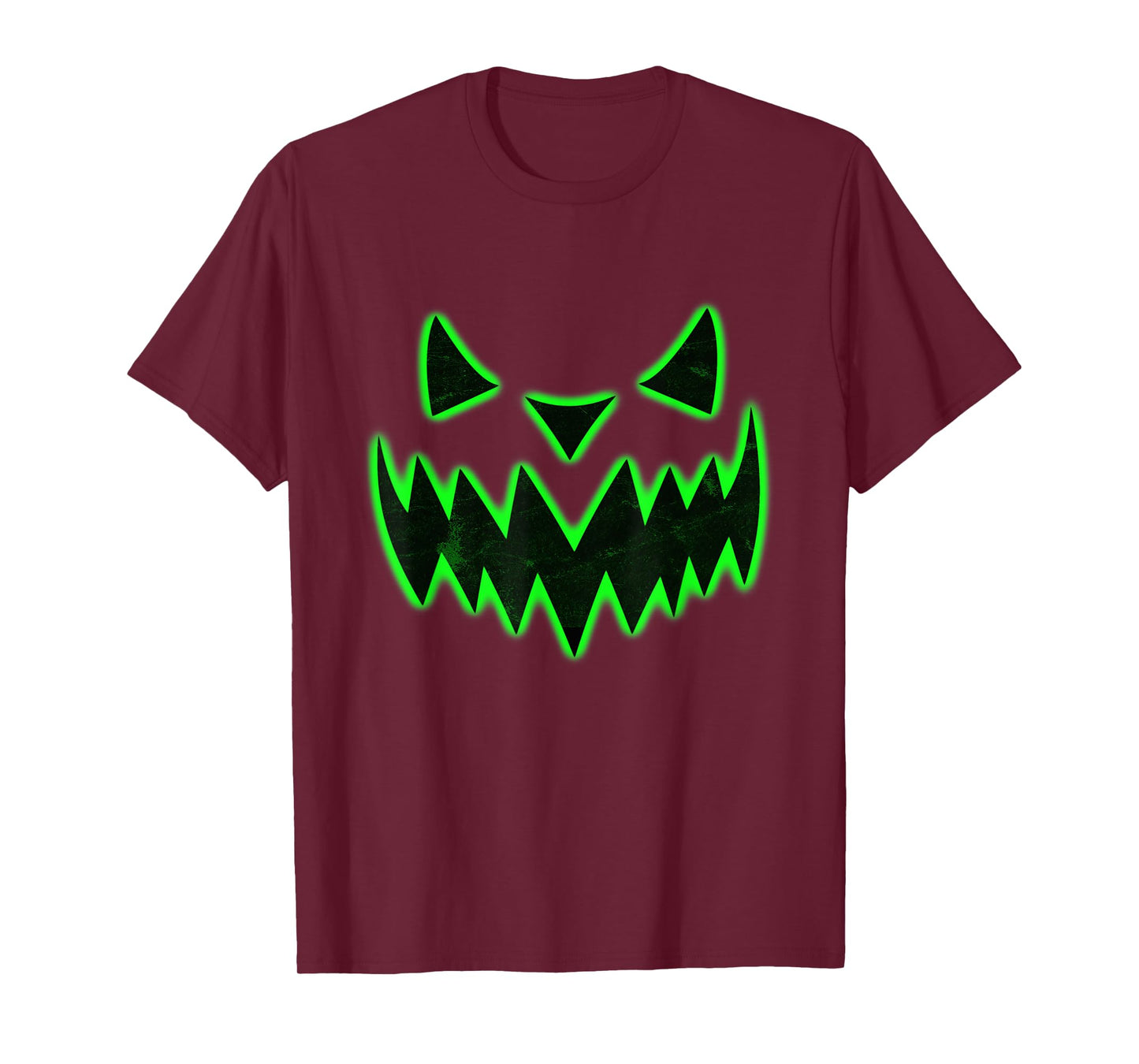 Scary green Pumpkin Halloween T-Shirt Halloween Costume Tee T-Shirt