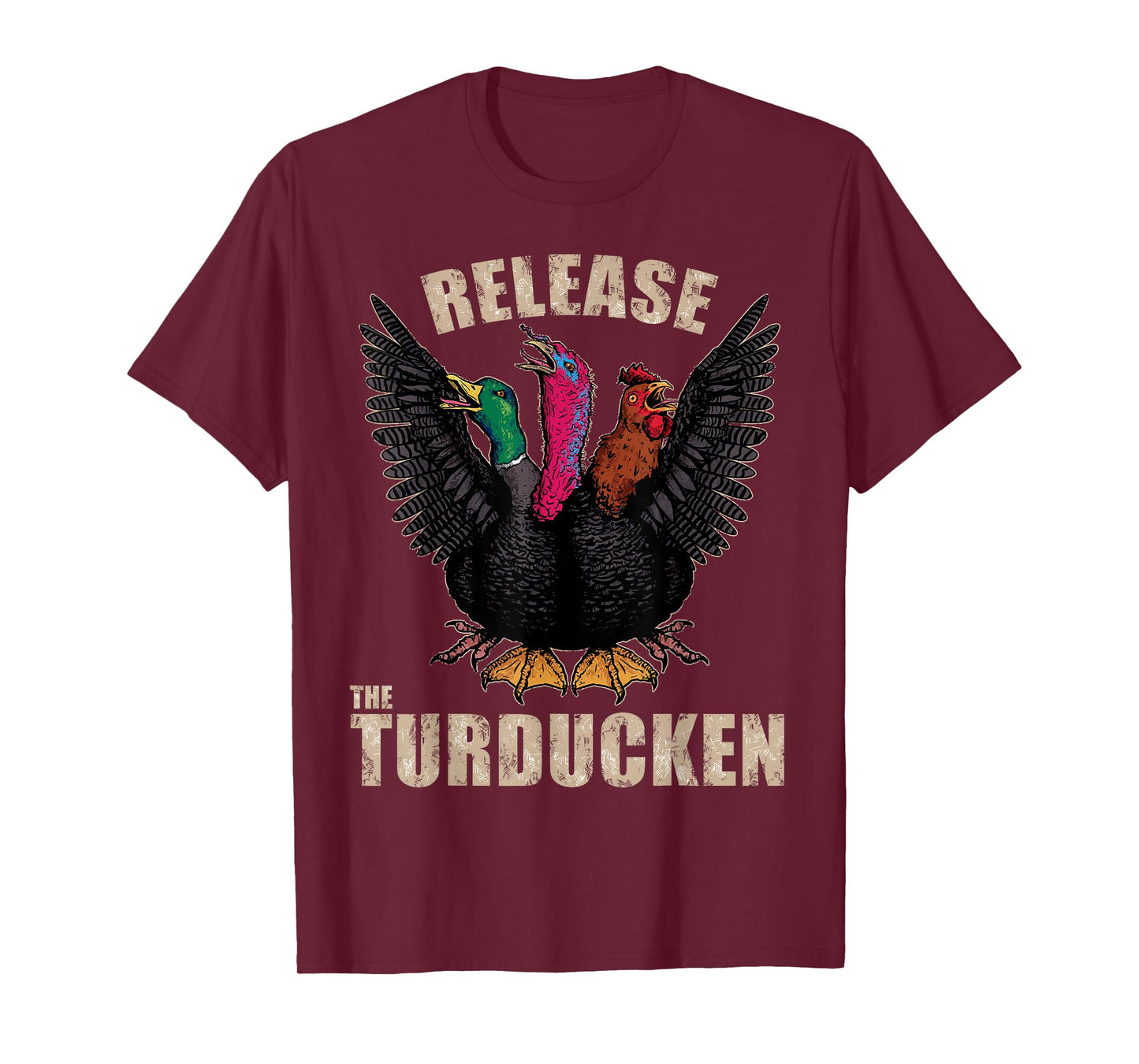 Thanksgiving Day Turkey Turducken Kaiju Monster Ugly Sweater T-Shirt