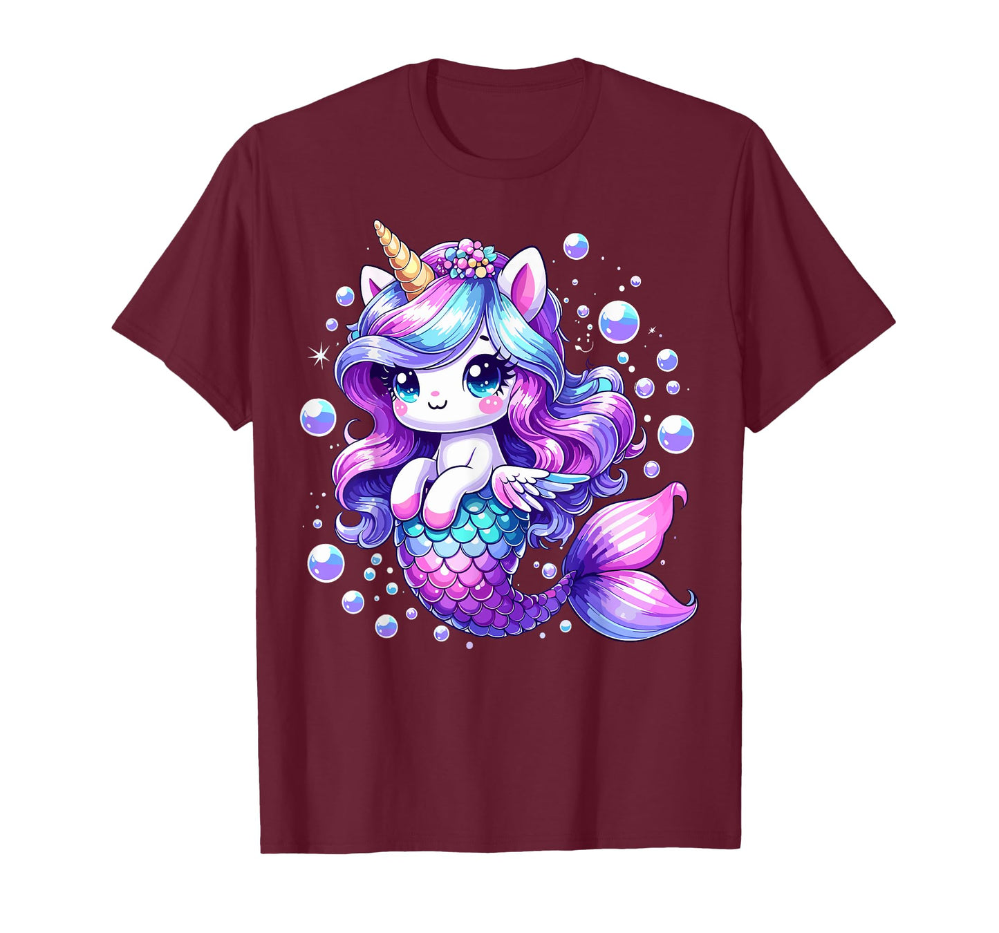 Mermaid Birthday Party Unicorn Mermicorn T-Shirt