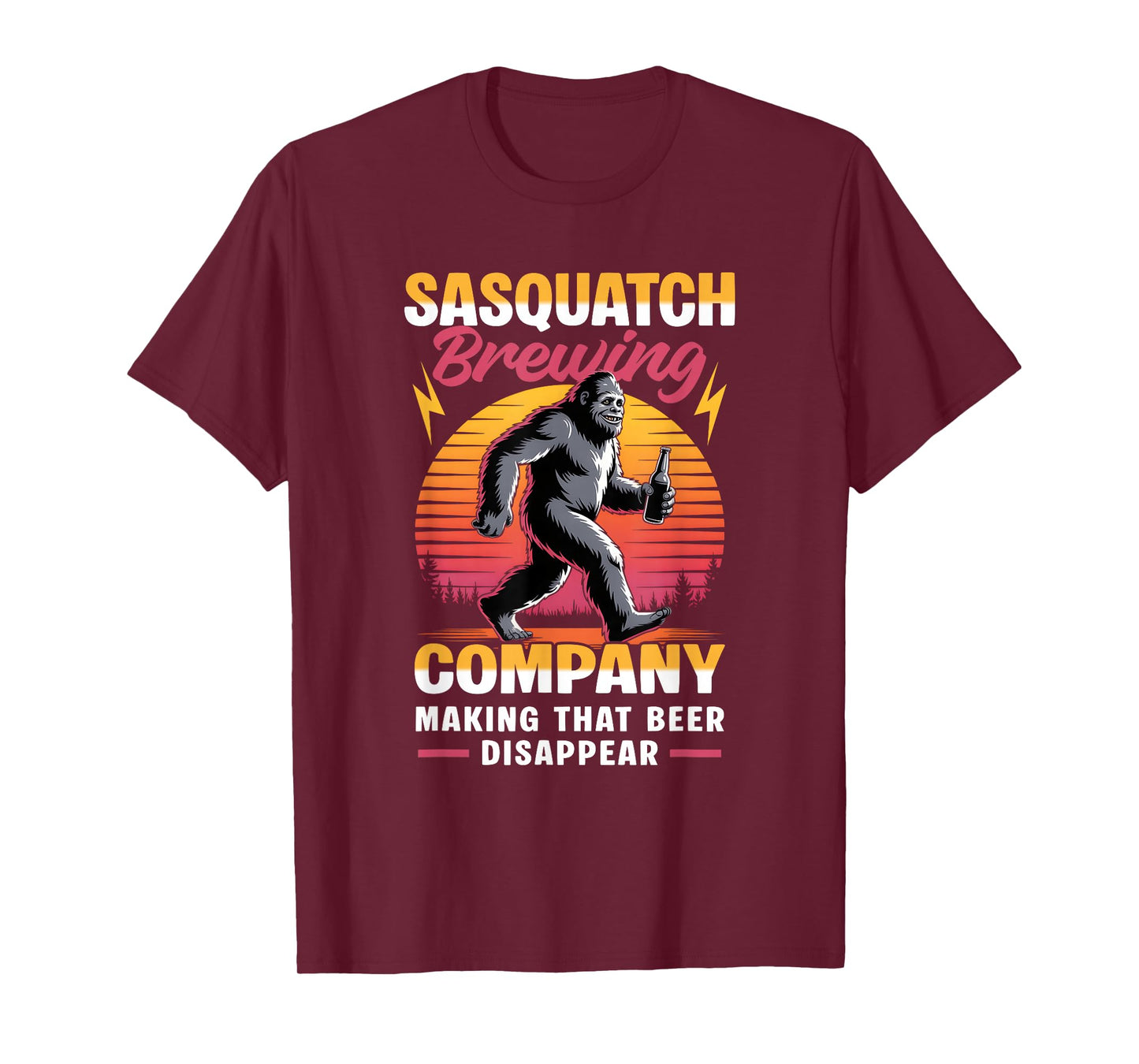 Sasquatch Brewing Company Bigfoot Making That Beer Disappear T-Shirt