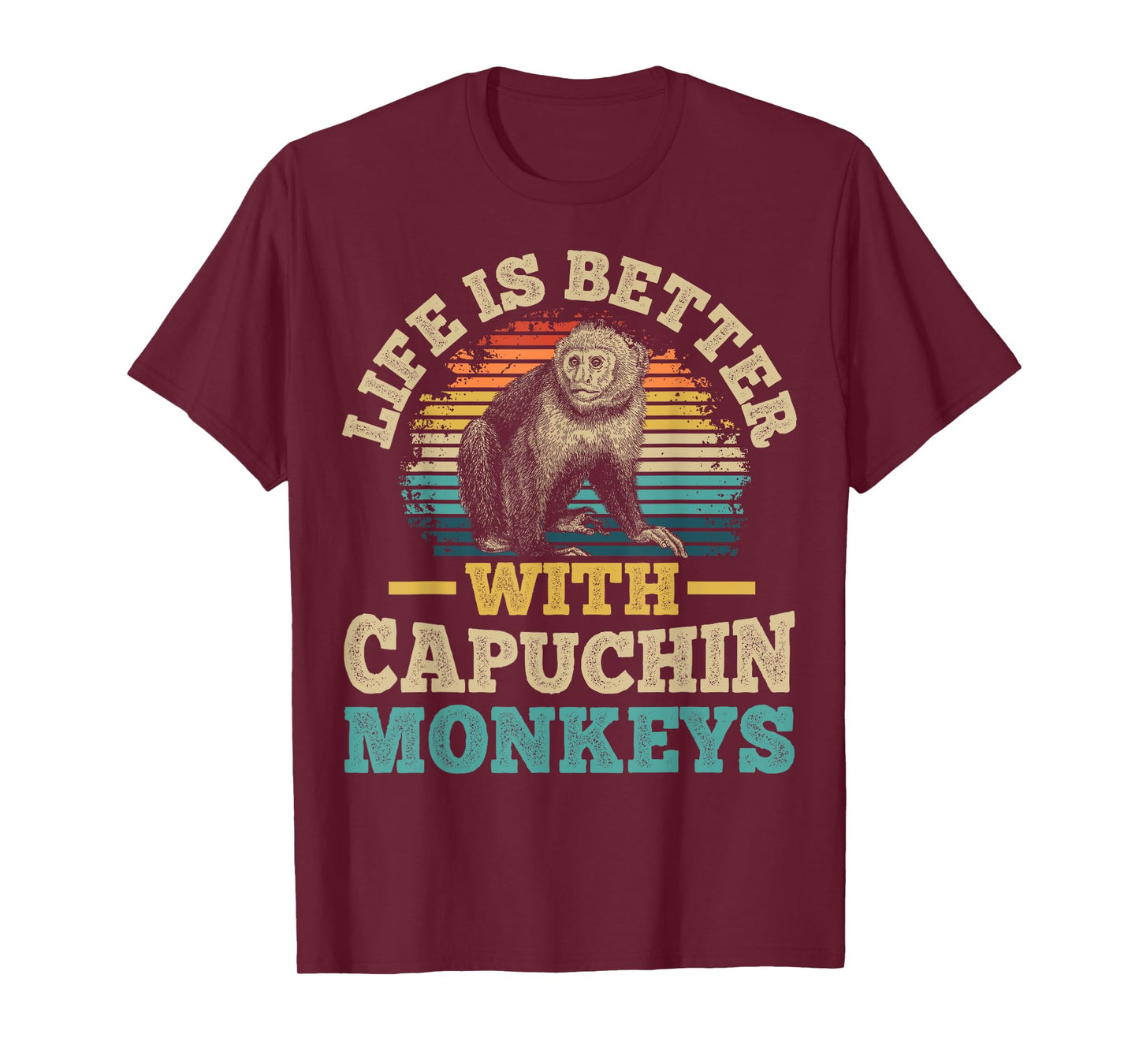 Monkey and Capuchin Monkey Design for a Capuchin Monkey fan T-Shirt