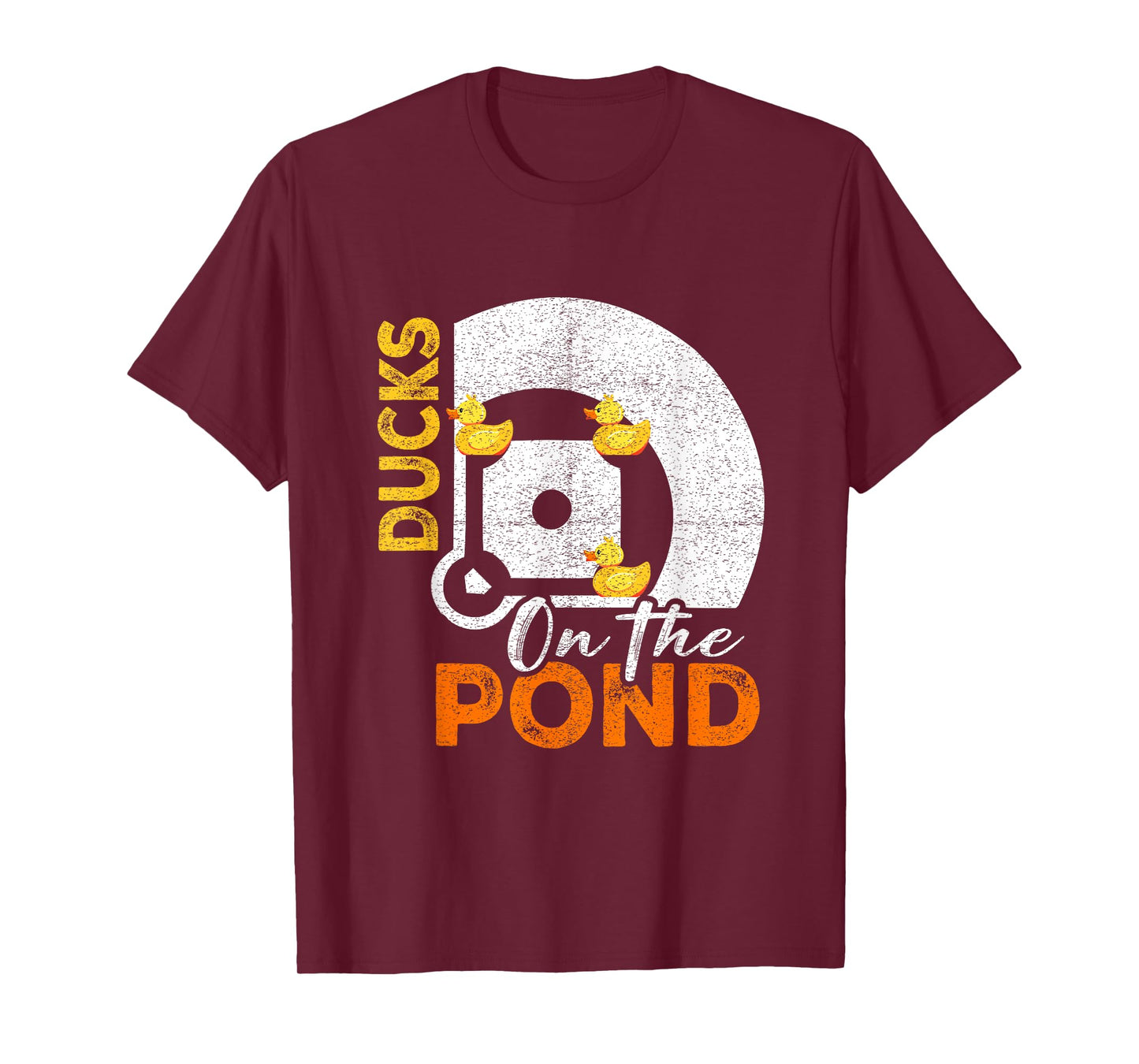 Ducks on the Pond Baseball Field Softball Saying Graphic T-Shirt