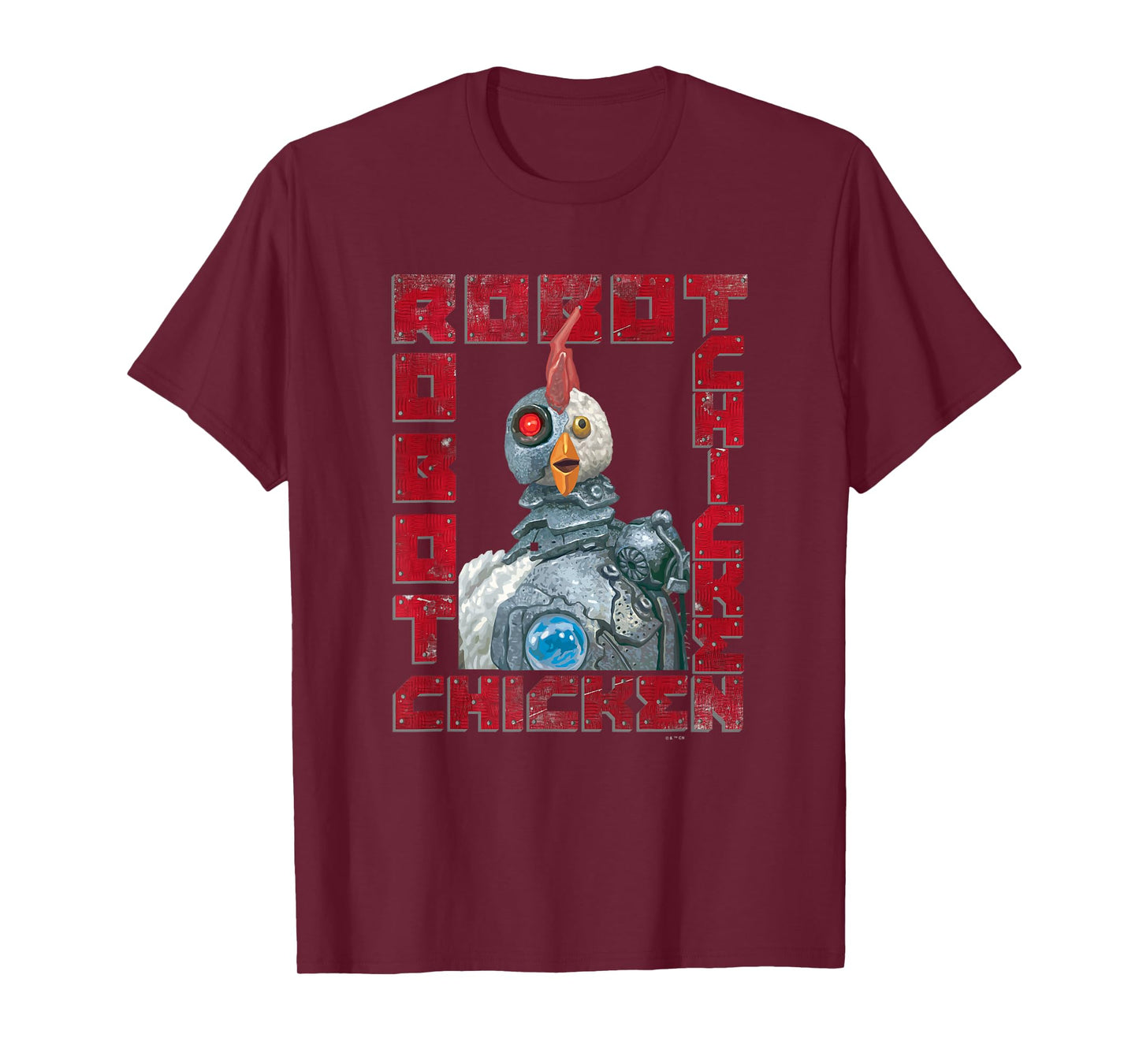 Robot Chicken Classic Mascot Metal Frame Vintage Portrait T-Shirt