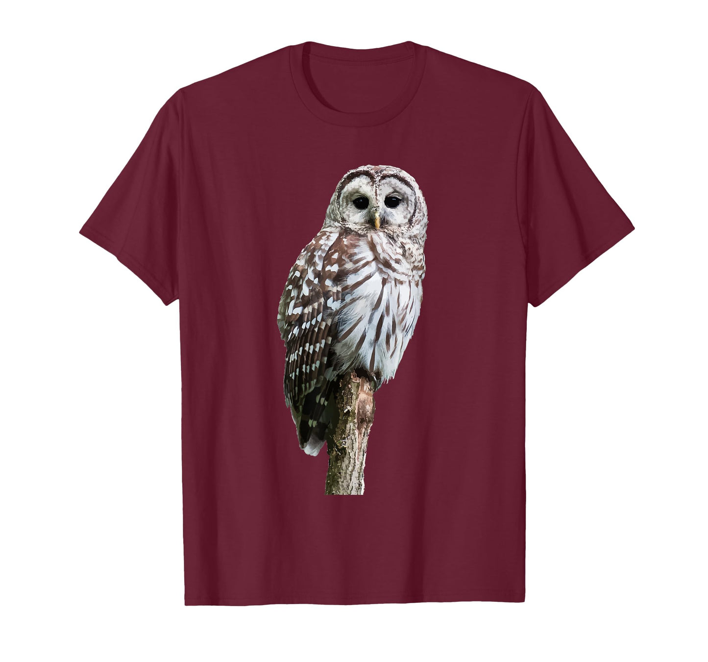 Barred Owl Bird Graphic Tee | Birder Birding | Cute Owl Gift T-Shirt
