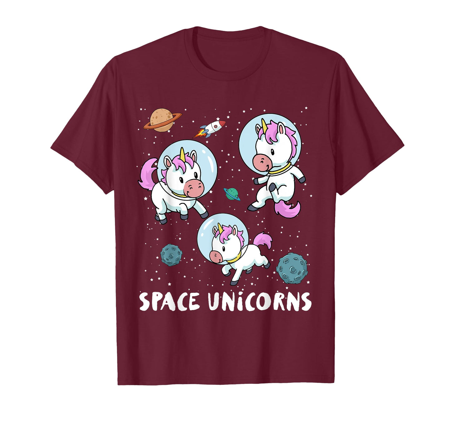 Space Unicorns T-Shirt Funny Astronaut Planet Travel Tee T-Shirt