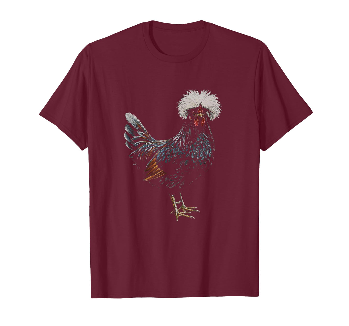 Polish Chicken Drawing Art Design T-Shirt