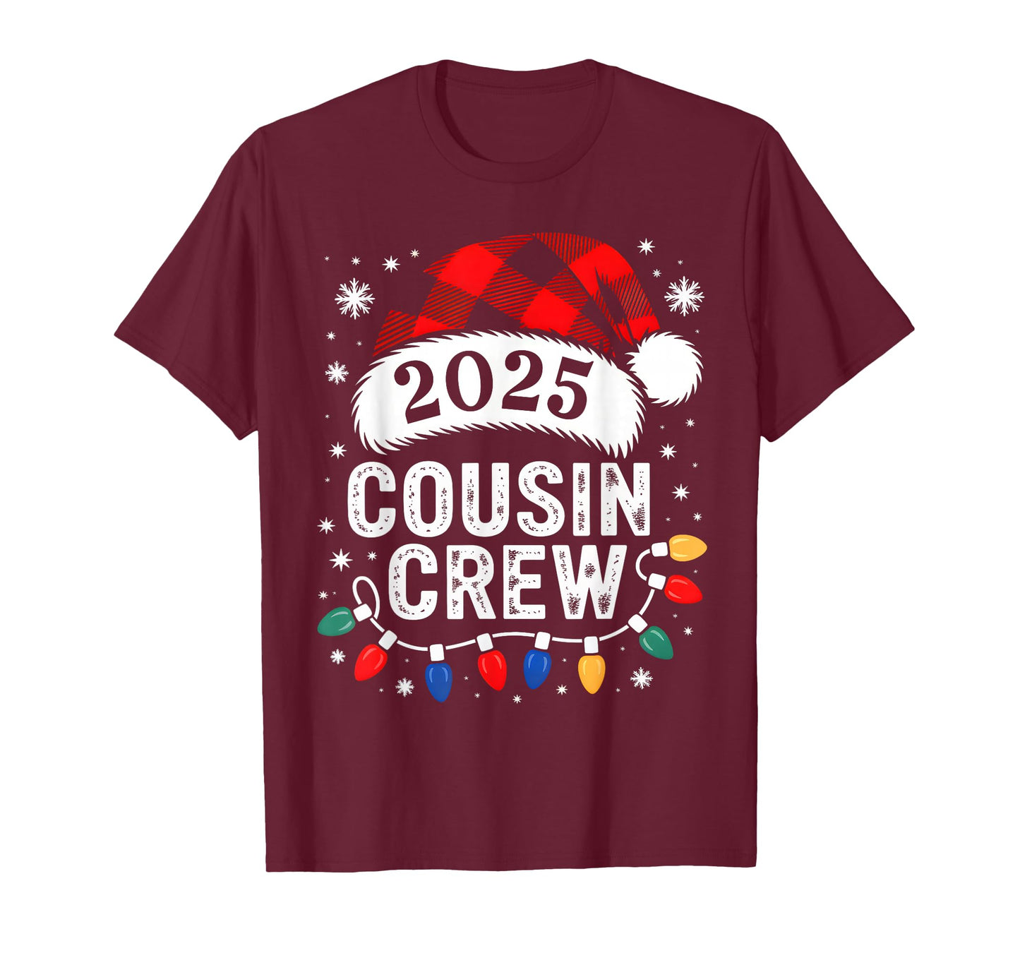 Christmas Cousin Crew 2025 Matching Xmas Family Pajama Pjs T-Shirt