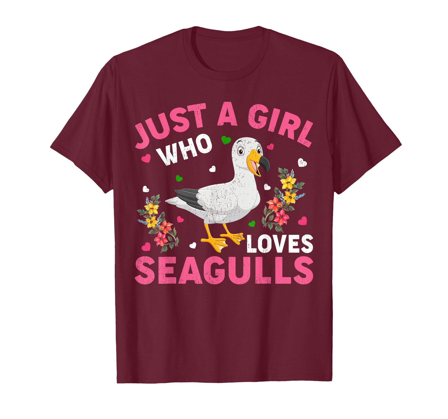 Seagull Bird Lover Just A Girl Who Loves Seagulls T-Shirt