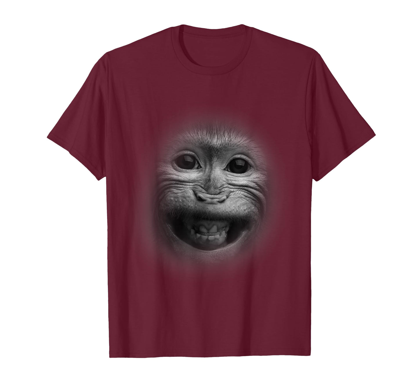 The Happiest Monkey Face Graphic Tees - Funny Humor Tee T-Shirt
