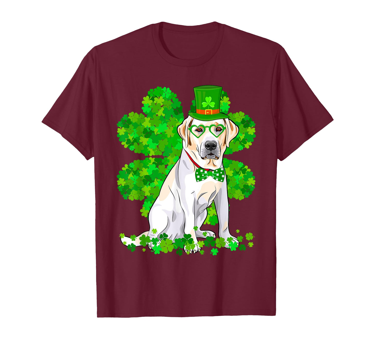 Labrador Dog St. Patrick's Day Cute Shamrock T-Shirt