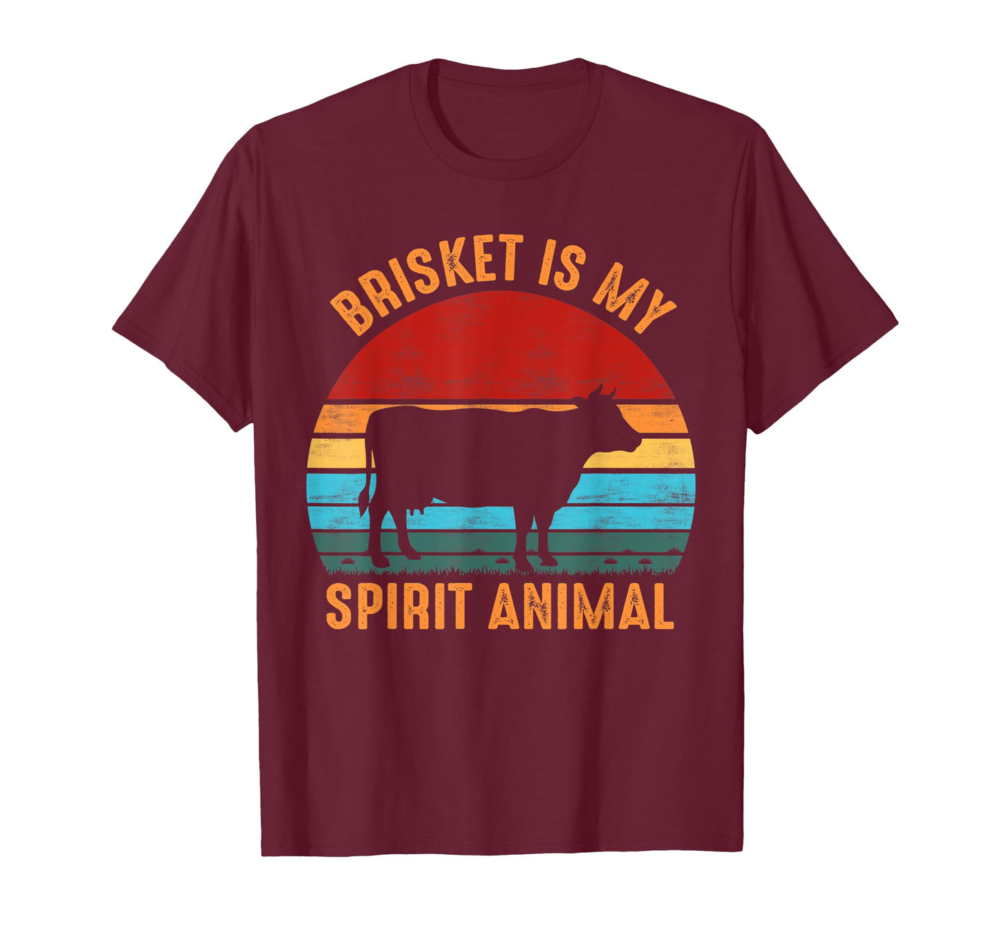 Brisket Is My Spirit Animal Funny Grilling BBQ T-Shirt