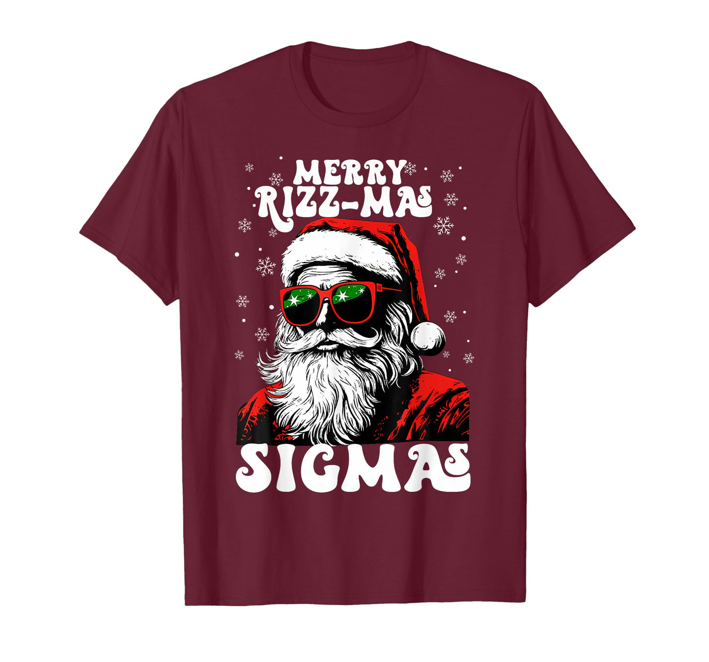 Merry Rizz Mas Sigmas Funny Gen Alpha X-Mas Santa Christmas T-Shirt