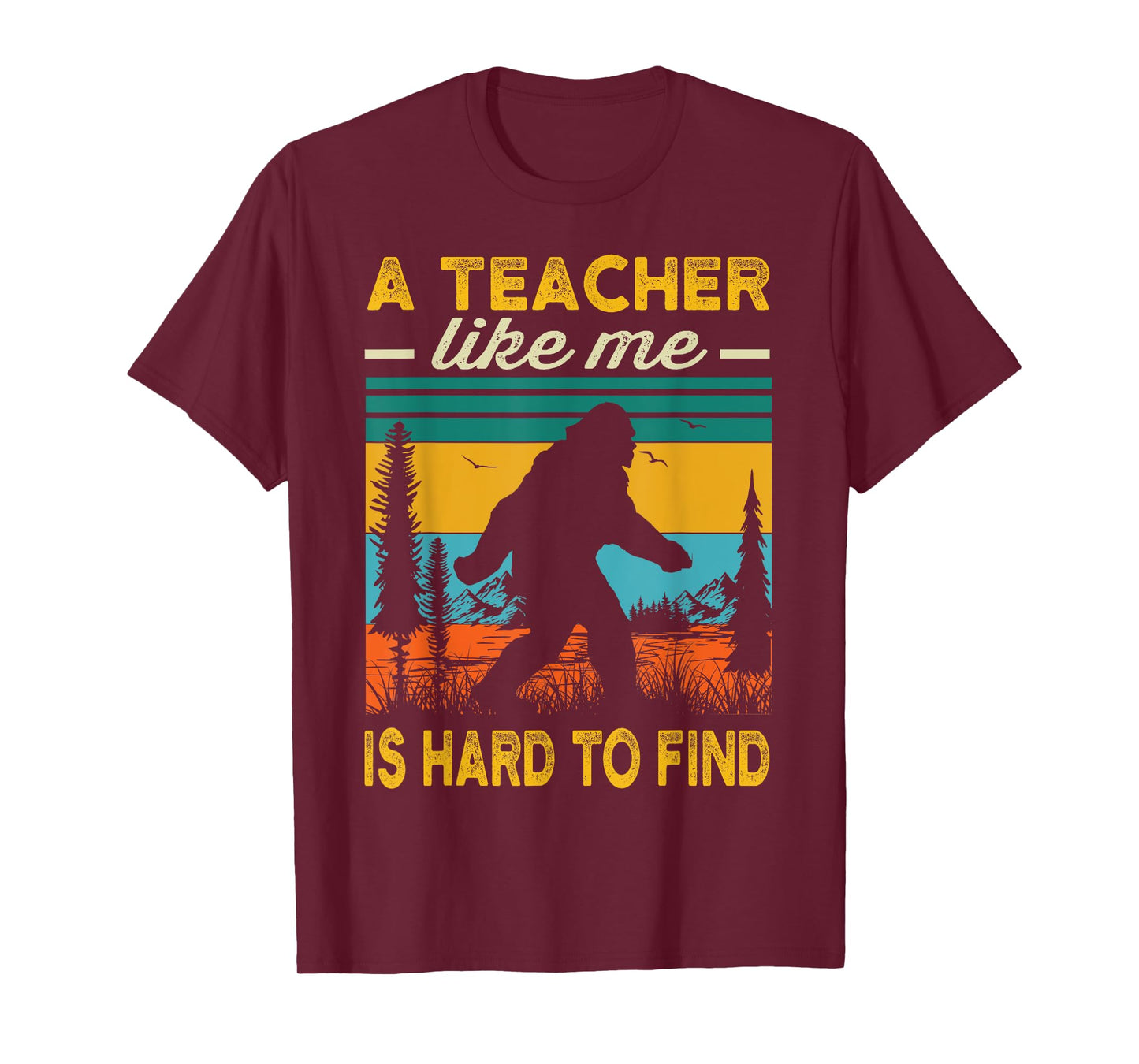 Teacher Funny Teaching Bigfoot Sasquatch Men T-Shirt