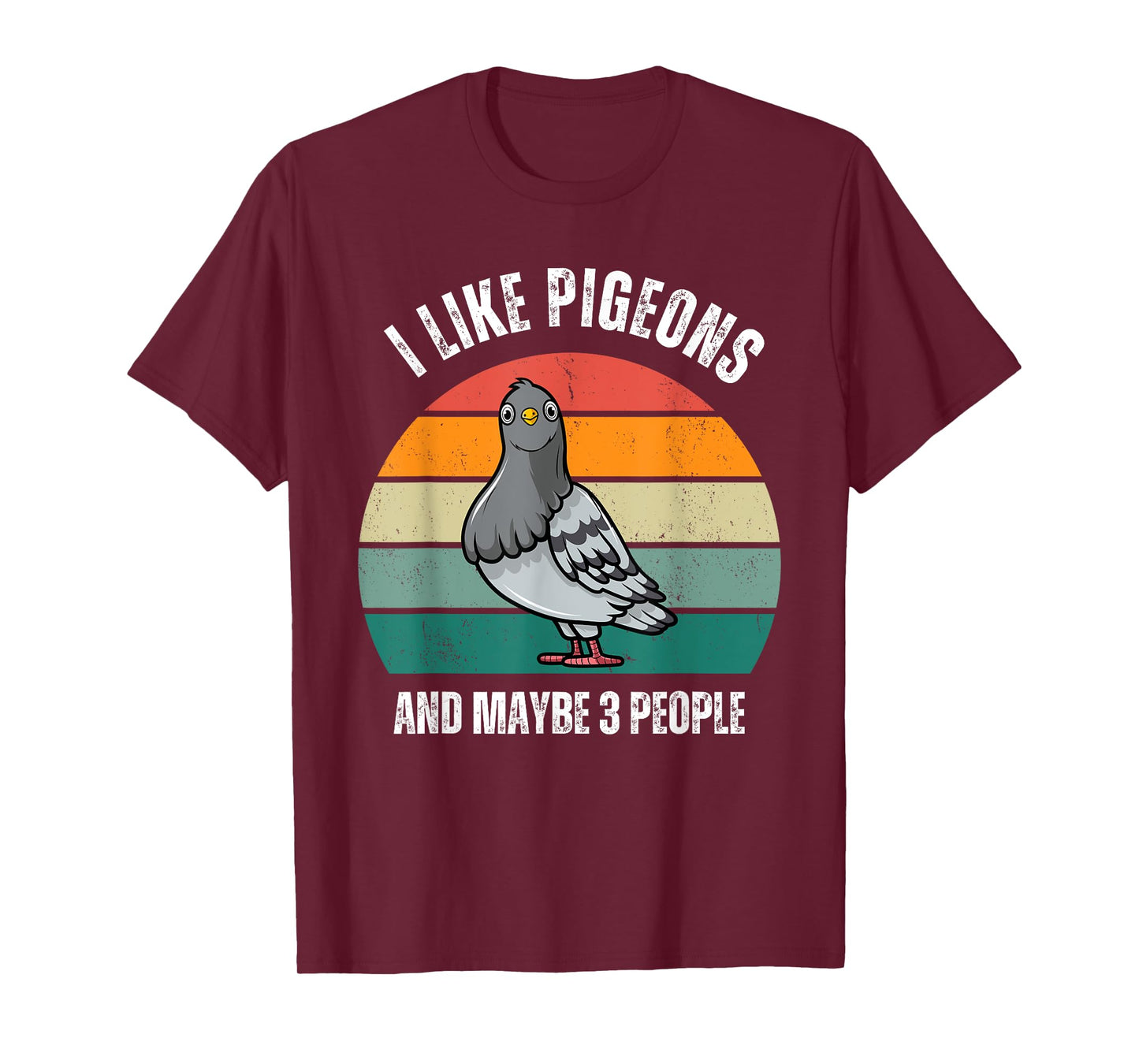 I Like Pigeons and Maybe 3 People Love Pigeons Bird Lover T-Shirt