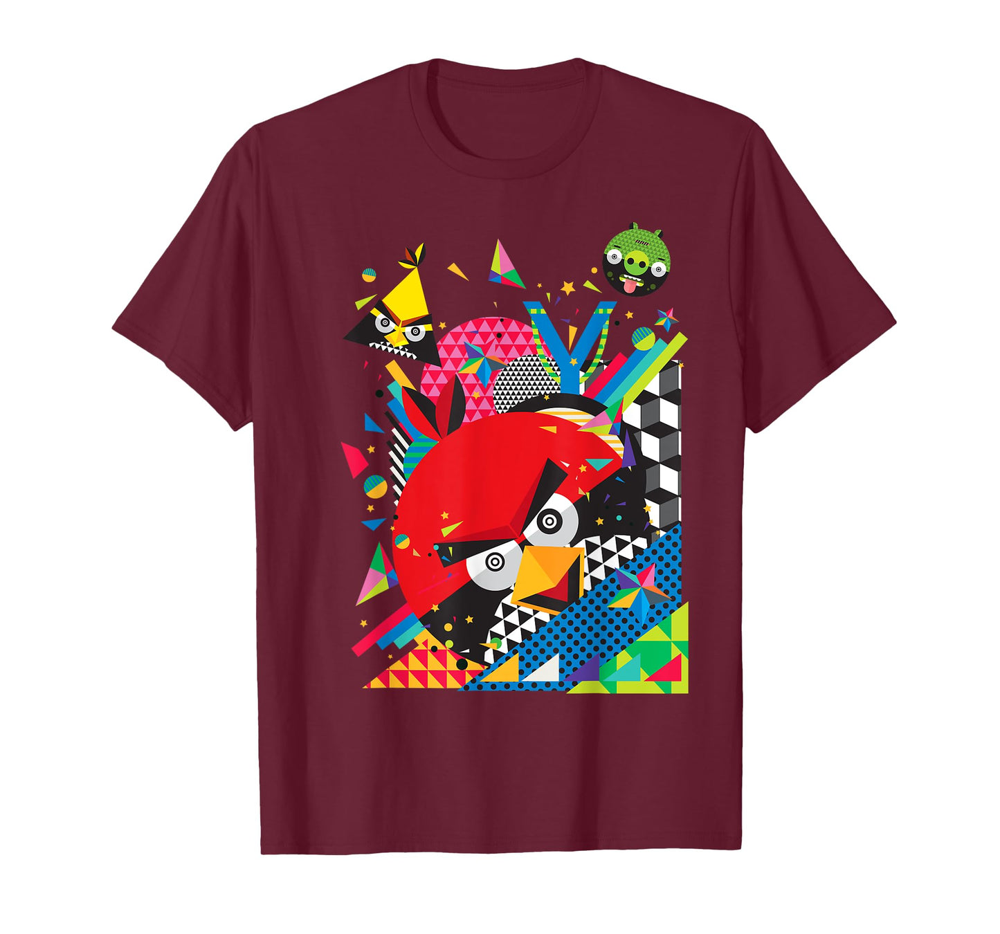 Angry Birds Geometric Pop Art Official Merchandise T-Shirt