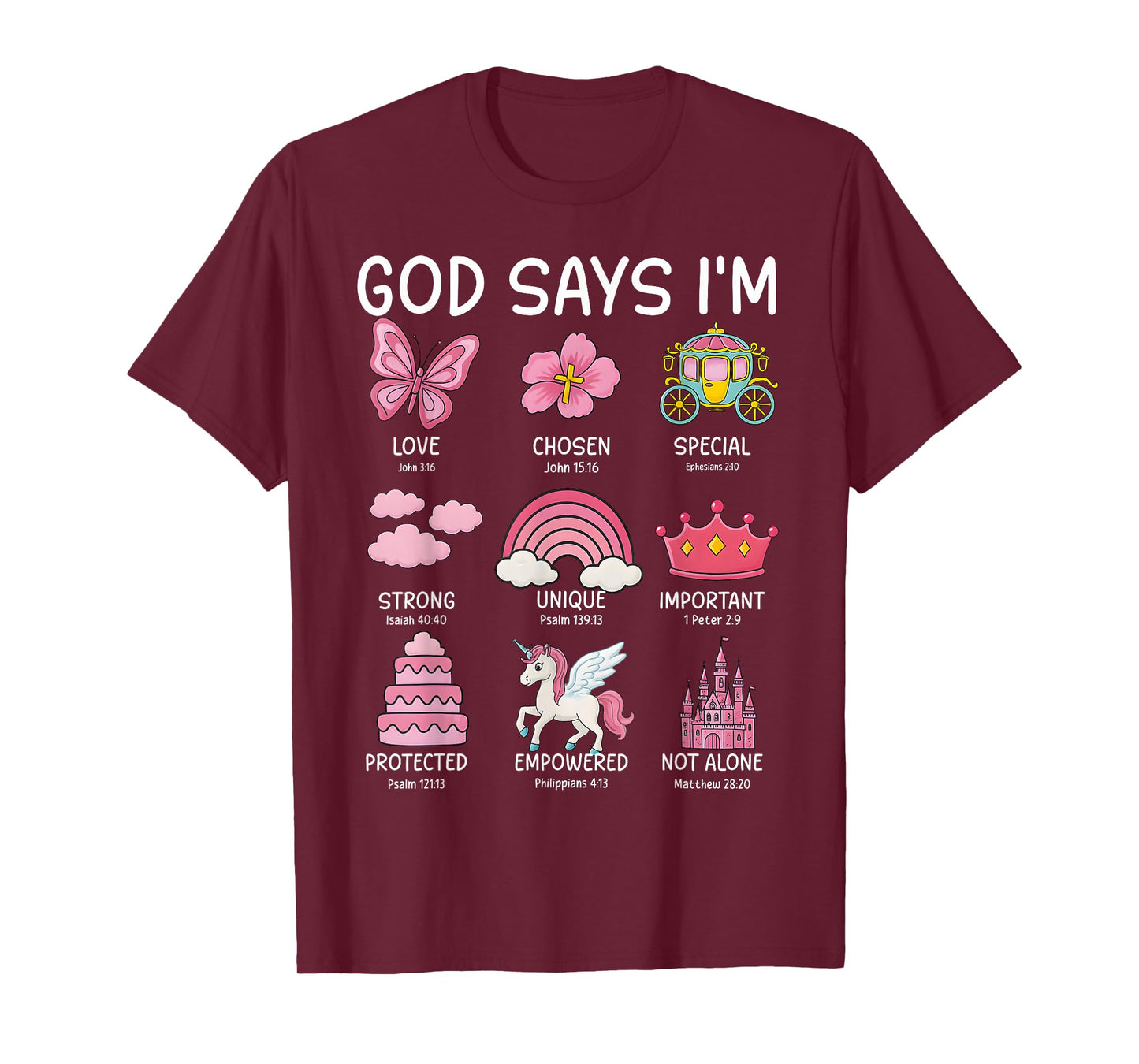 Christian God Say I Am Princess Cute Jesus Teen Girl Toddler T-Shirt