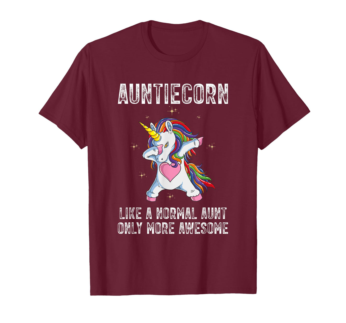 Auntiecorn Dabbing Unicorn Mother's Day 2023 Auntie Awesome T-Shirt