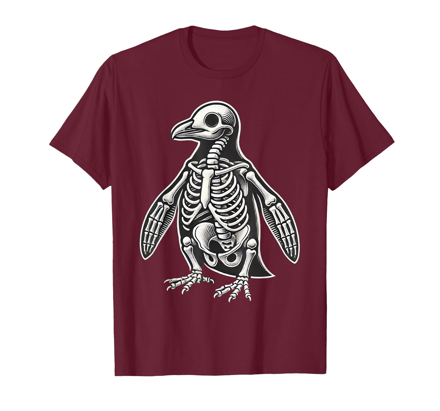 Penguin Skeleton Halloween T-Shirt