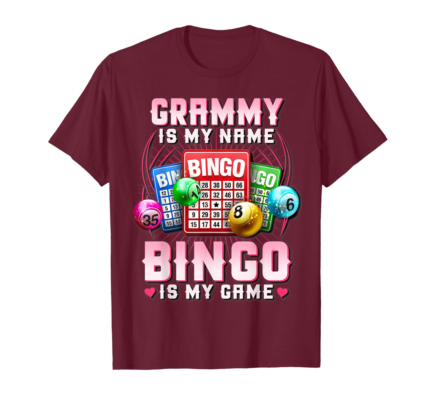 Bingo Player Grammy Is My Name Bingo Is My Game Xmas T-Shirt