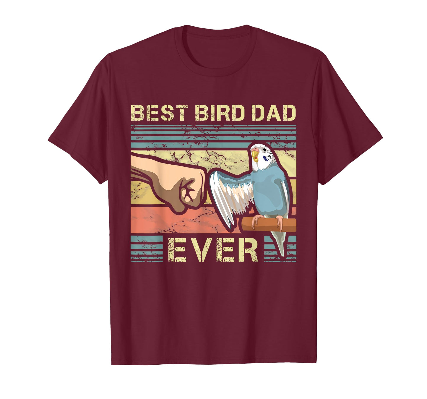 Budgie Dad Bird Lover Father Animal Enthusiast Bird Guy T-Shirt