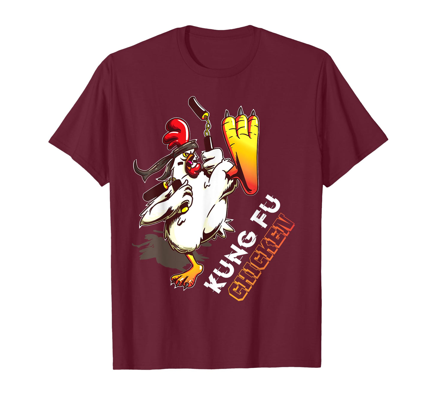 Kung Fu Chicken - Crazy Chicken Funny Martial Arts T-Shirt