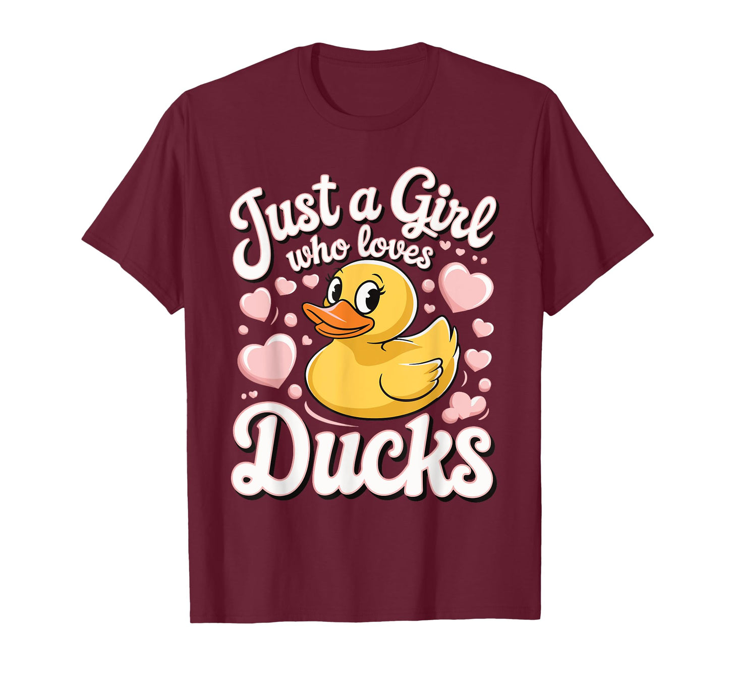 Just a girl who loves Ducks Girl T-Shirt
