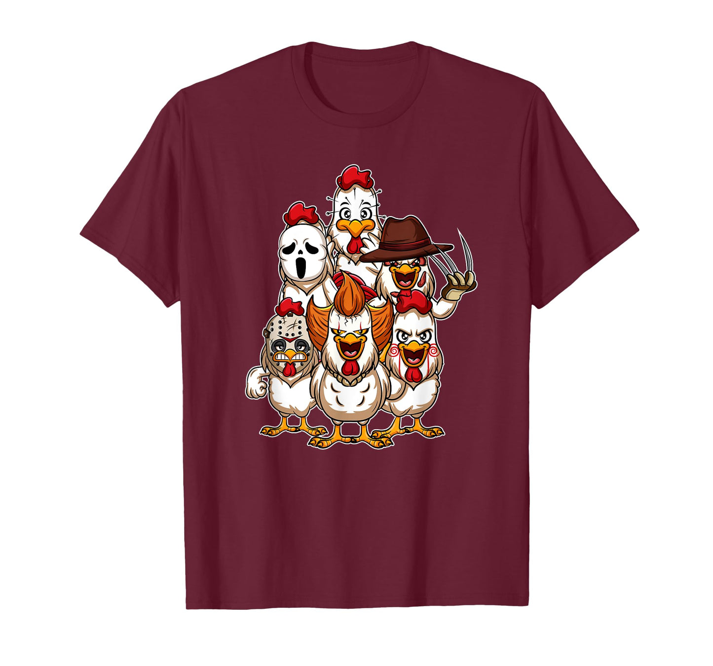 My Little Horror Crew - Halloween Chicken Horror Movie T-Shirt