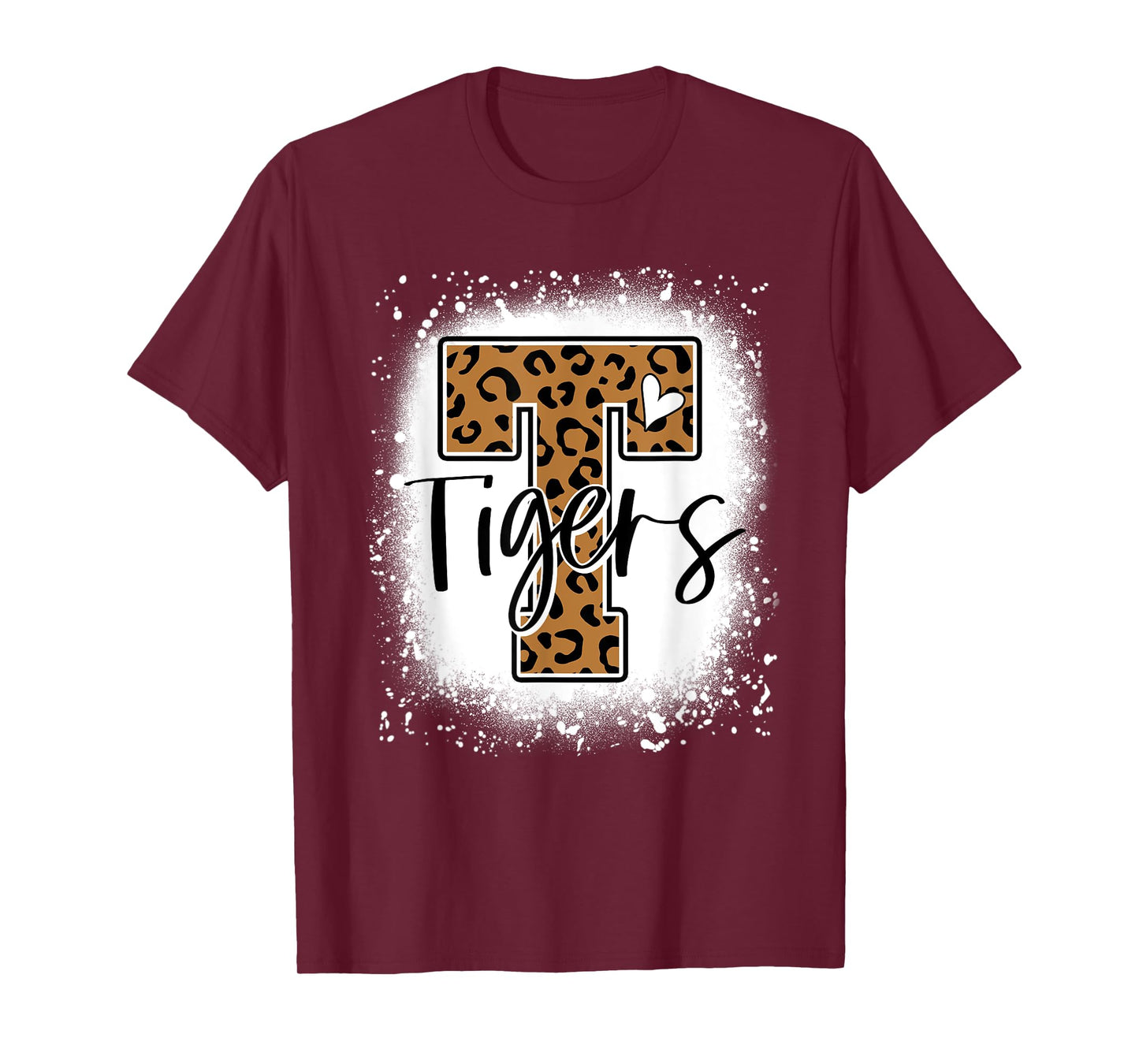 Leopard Tigers School Team Sports Fan Spirits Mascot T-Shirt
