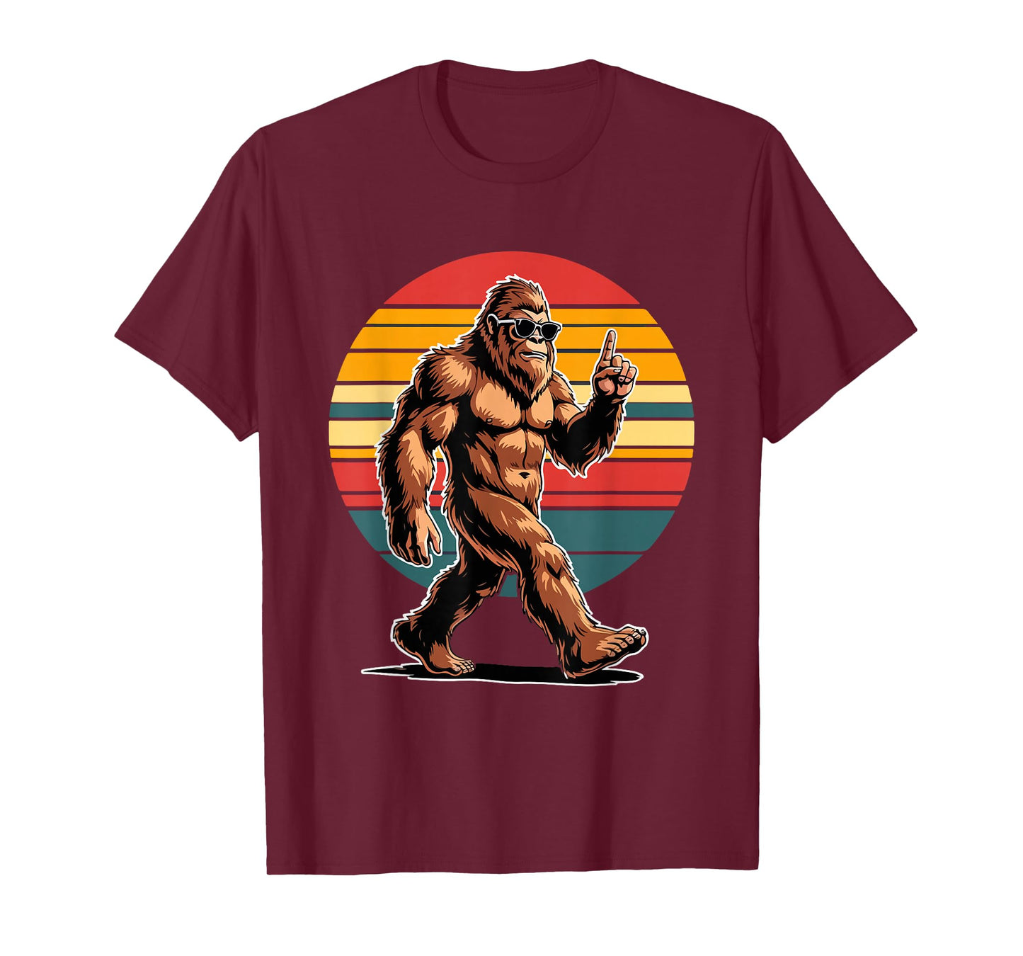 Bigfoot with Sunglasses Cryptid & Funny Sasquatch T-Shirt