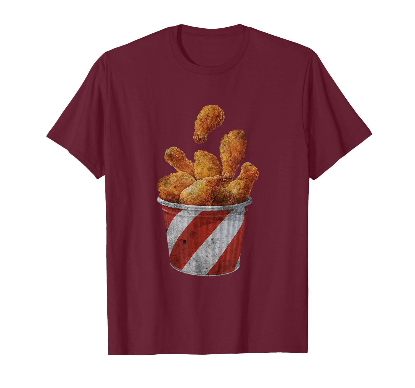 Retro National Fried Chicken Day Funny Fast Food Lover T-Shirt
