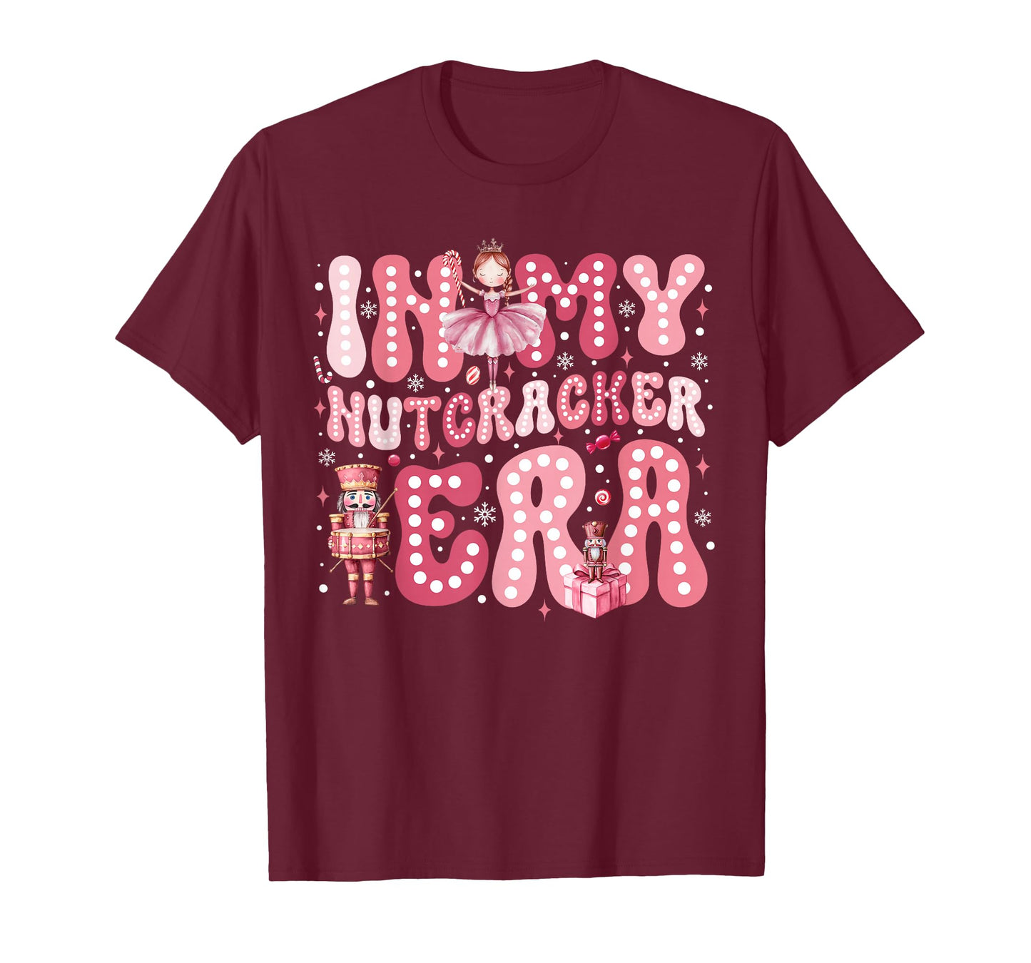 Pink Nutcracker Squad in My Nutcracker Era Pink Christmas T-Shirt