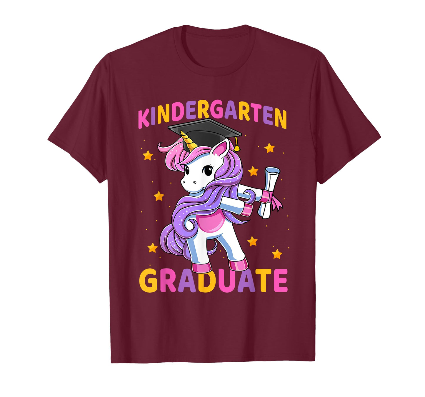 Flossing Unicorn Kindergarten Graduation for Girls Kids T-Shirt