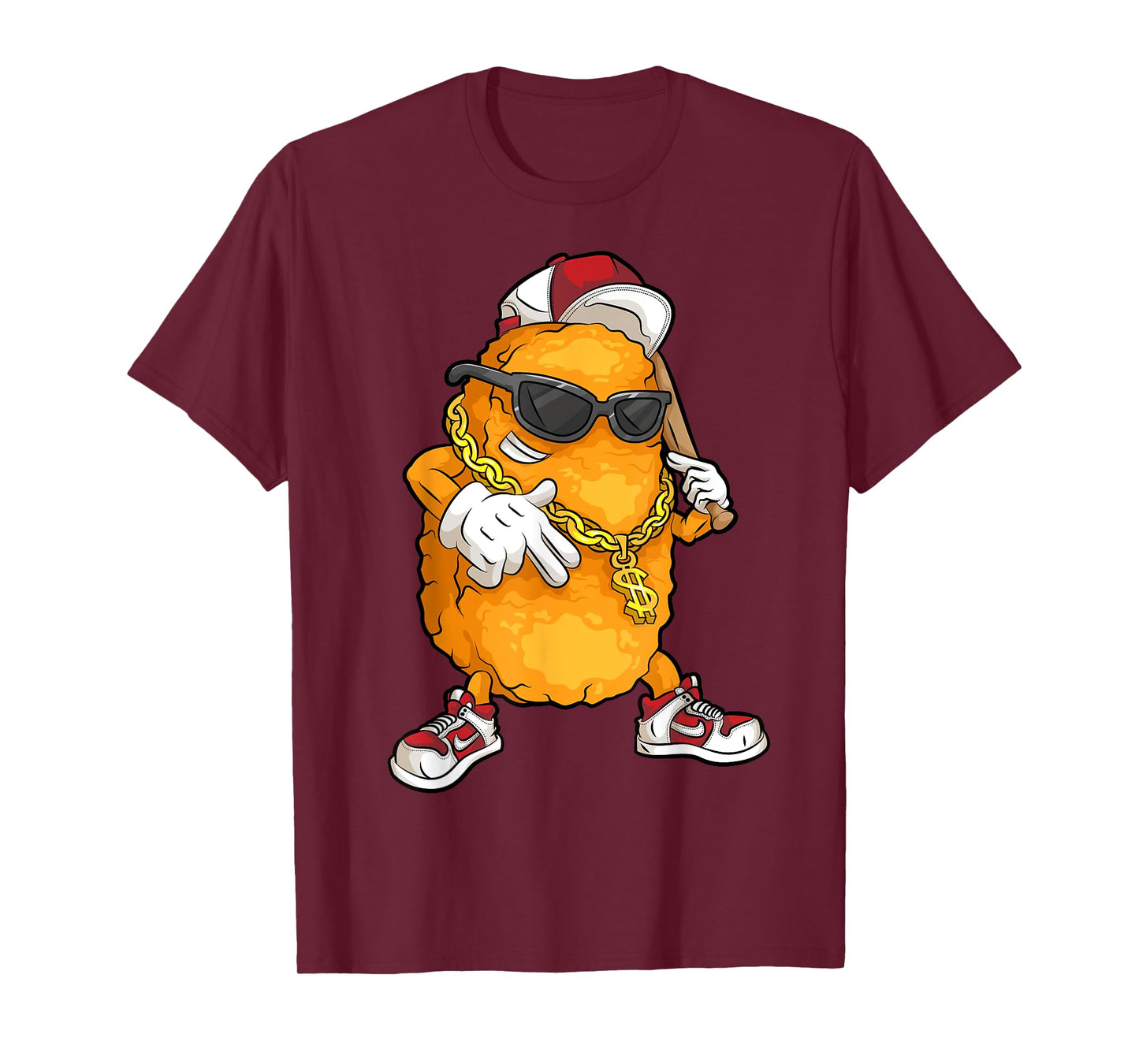 Cool Chicken Nugget Art For Boys Kids Chicken Nugget Lover T-Shirt