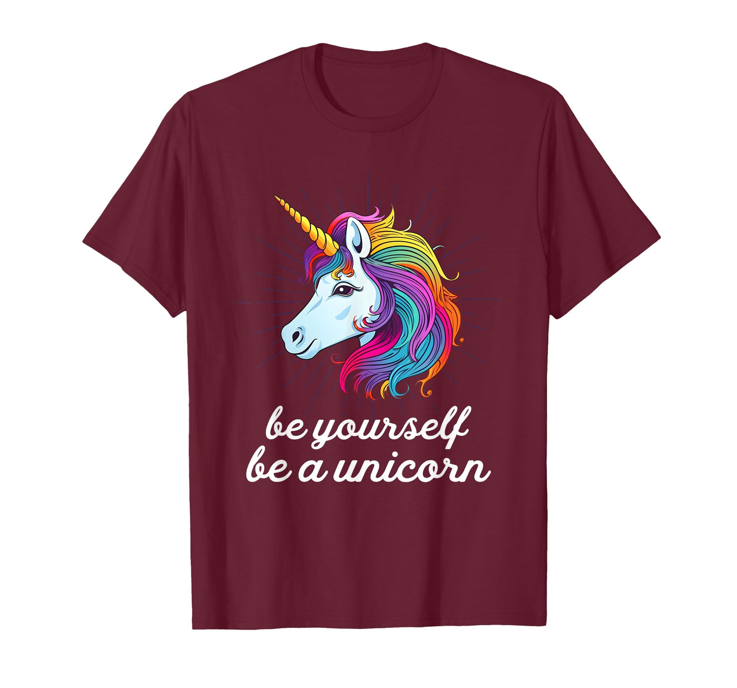 Be Yourself Be A Unicorn Rainbow LGBTQ Pride T-Shirt