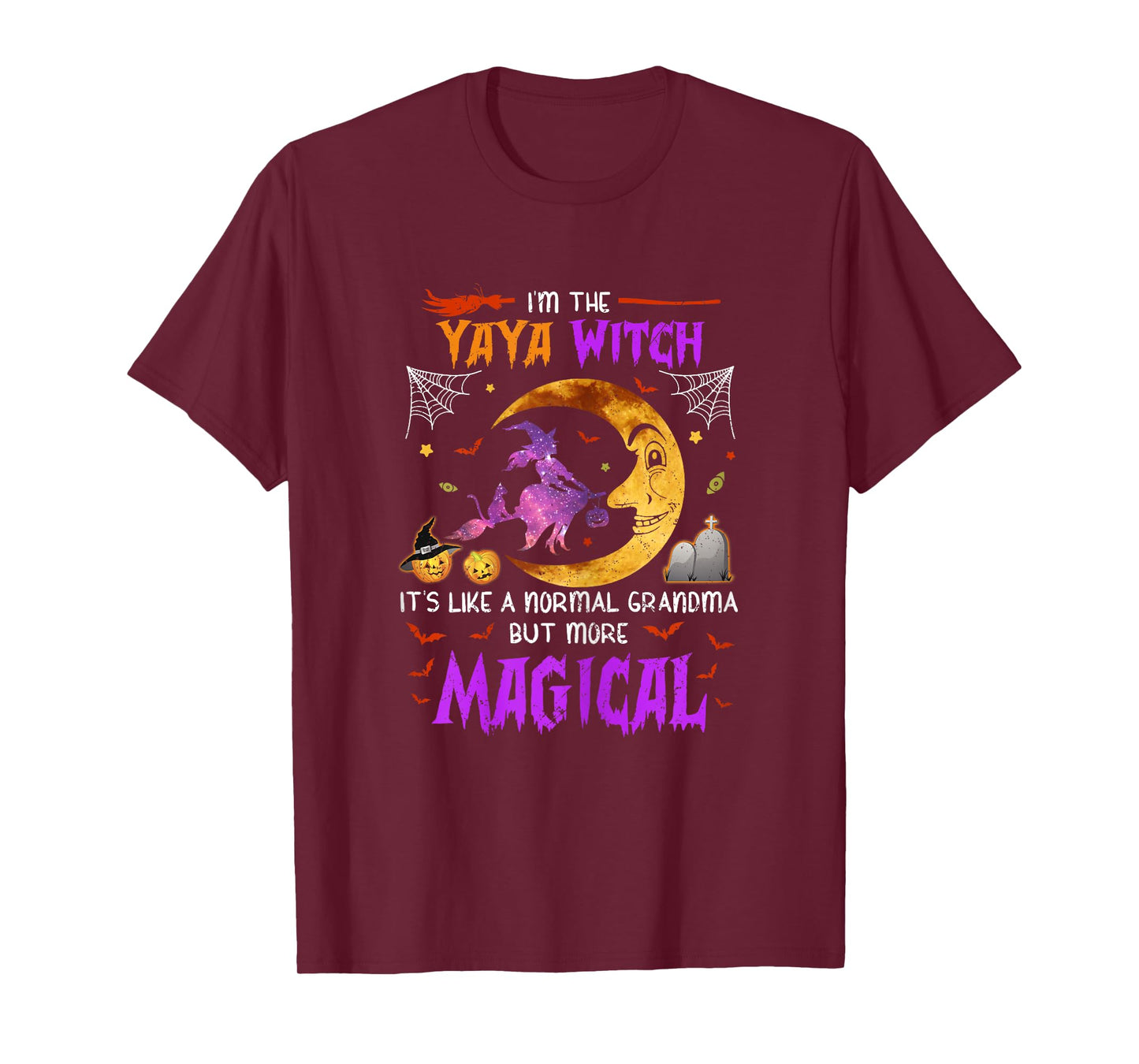 I'm Yaya Witch Greek Grandma Magical Halloween T-Shirt