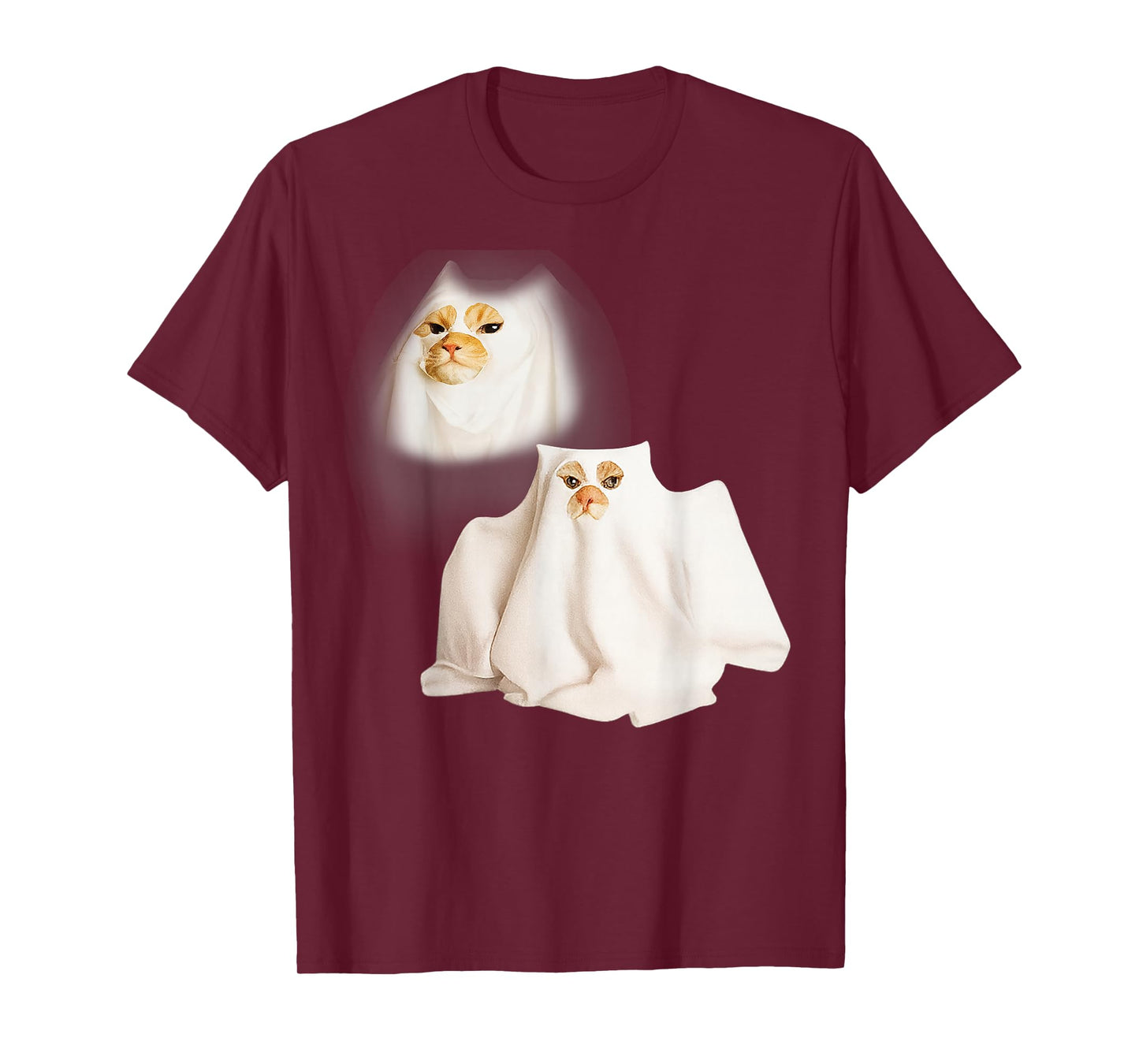 Ghost Kitten Meme Ghost Cat Funny Wizard Cat Halloween T-Shirt