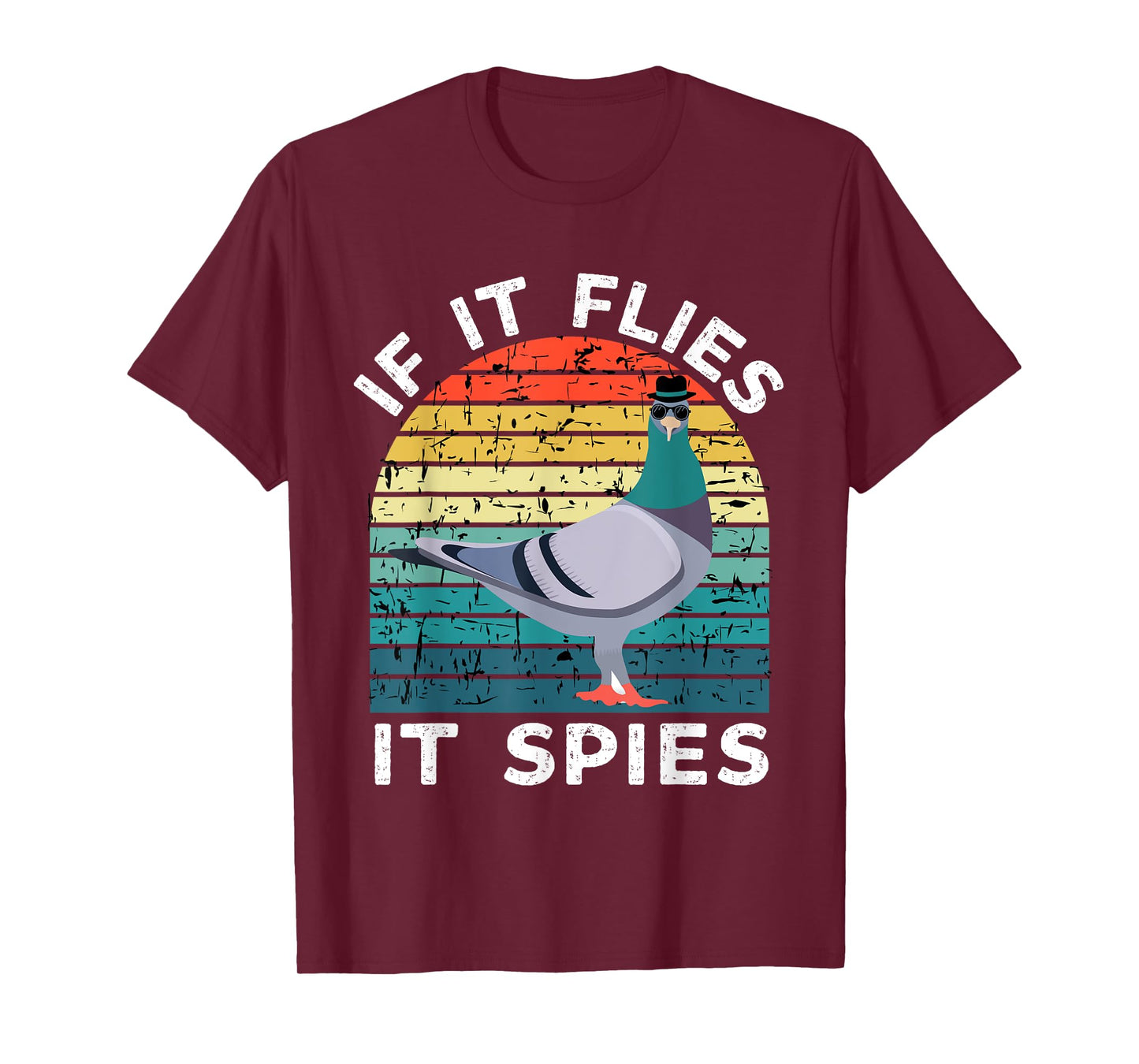 If It Flies It Spies Pigeons Are Liars Conspiracy Vintage T-Shirt