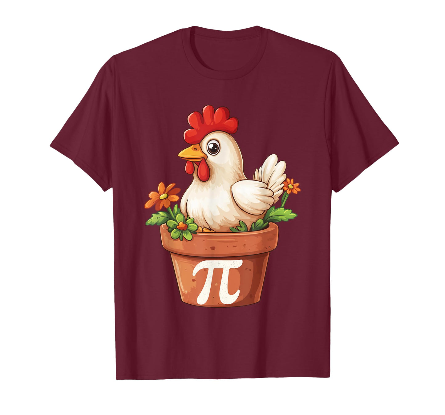 Chicken Pot Pi Day Symbol Math March 14 3.14 Teacher Student T-Shirt