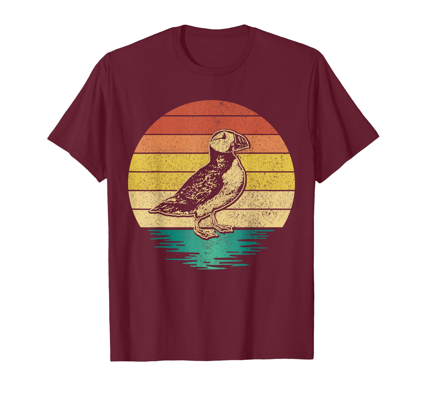 Puffin Bird Vintage Iceland Funny Puffin T-Shirt