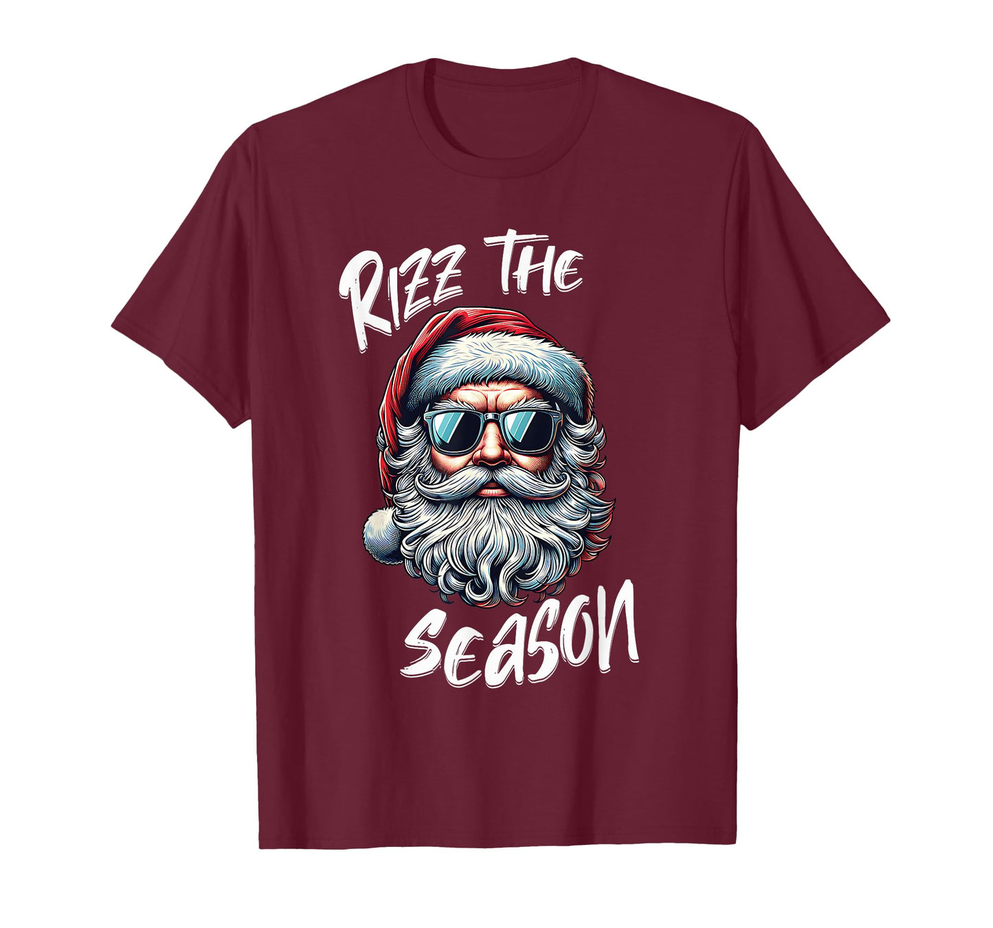 Rizz The Season Teens Kids School Christmas Santa Claus T-Shirt