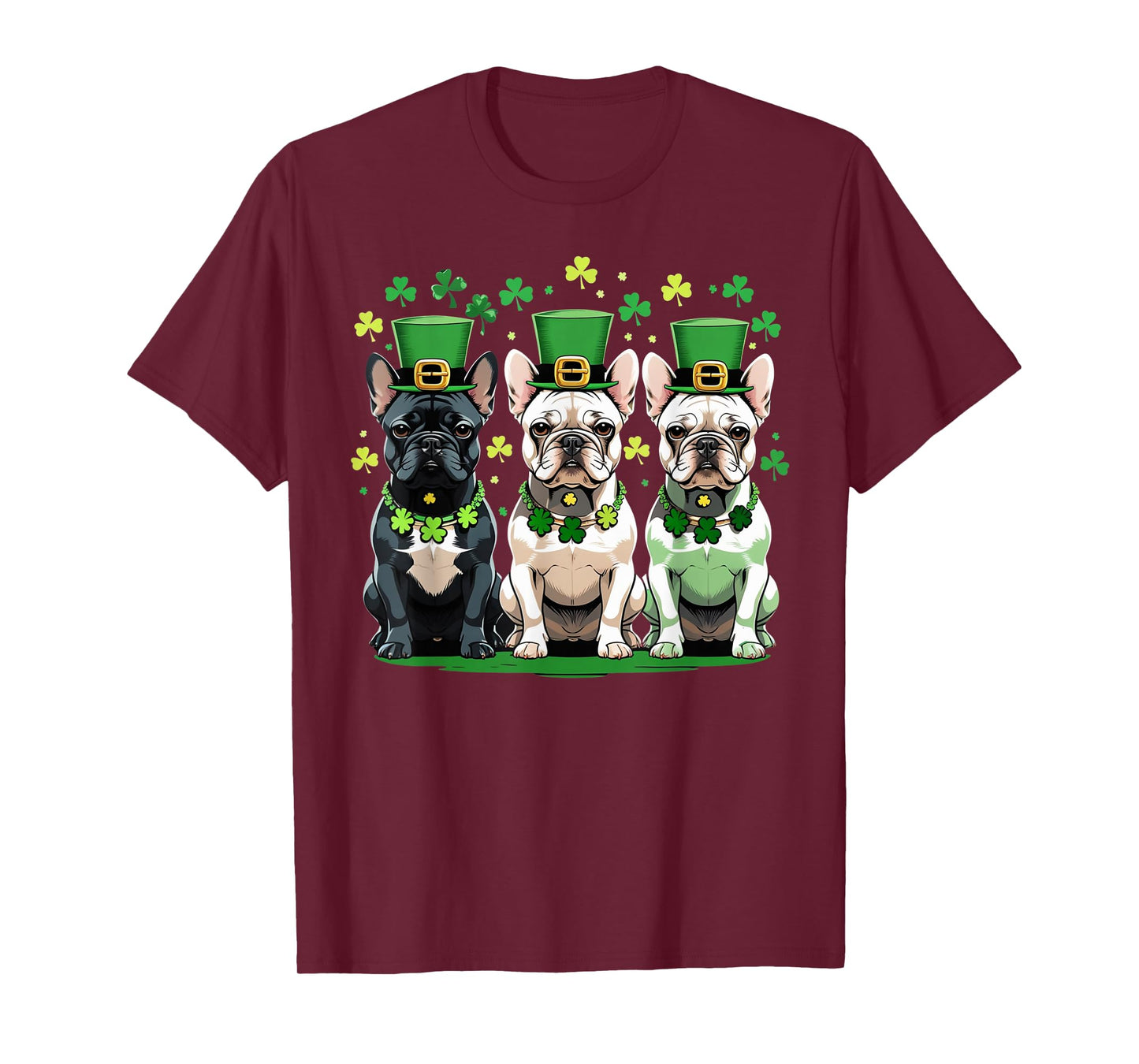 St. Patrick’s Day French Bulldog - Lucky Irish Dog Theme men T-Shirt