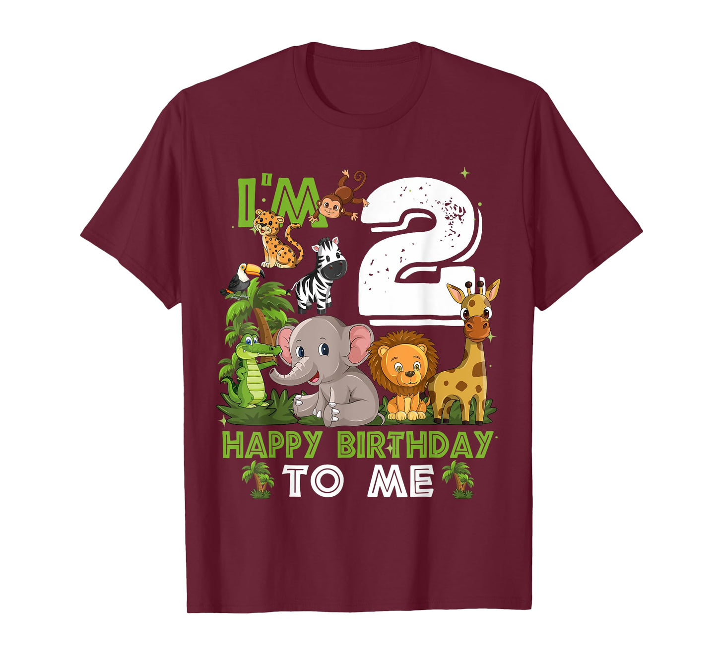 2 Year Old Zoo Birthday Shirt Safari Zoo Jungle Animal 2nd T-Shirt