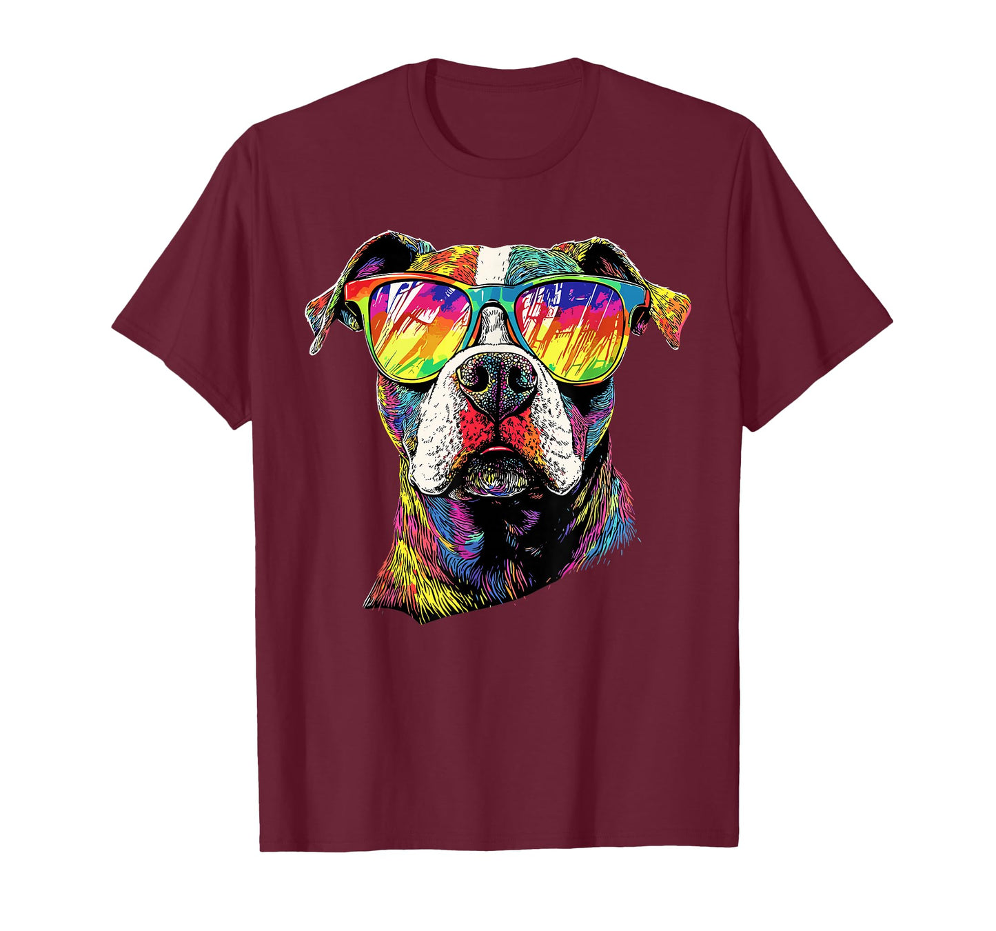 Pitbull with Sunglasses Pittie American Pit Bull Terrier T-Shirt